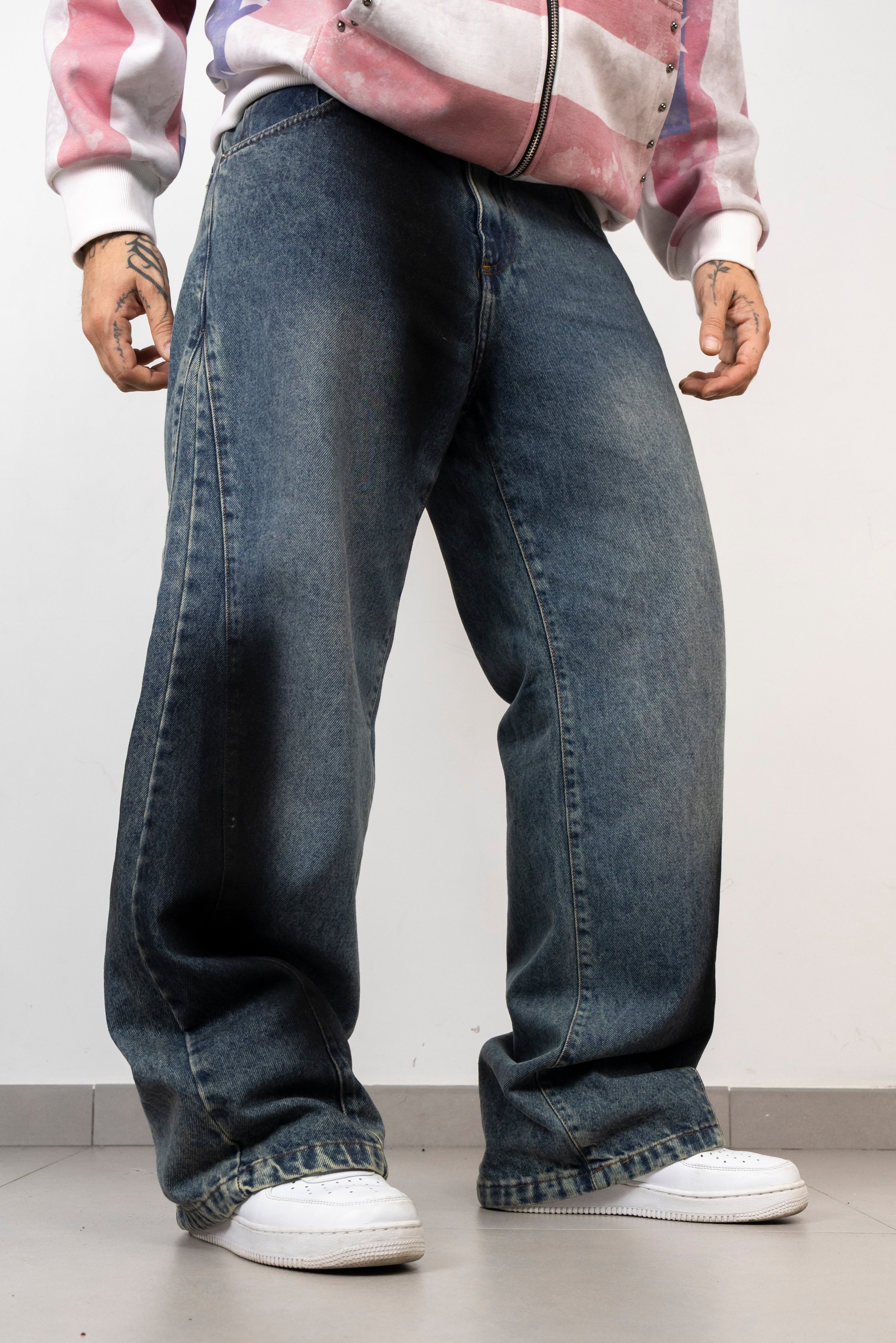 Baggy Print Blue