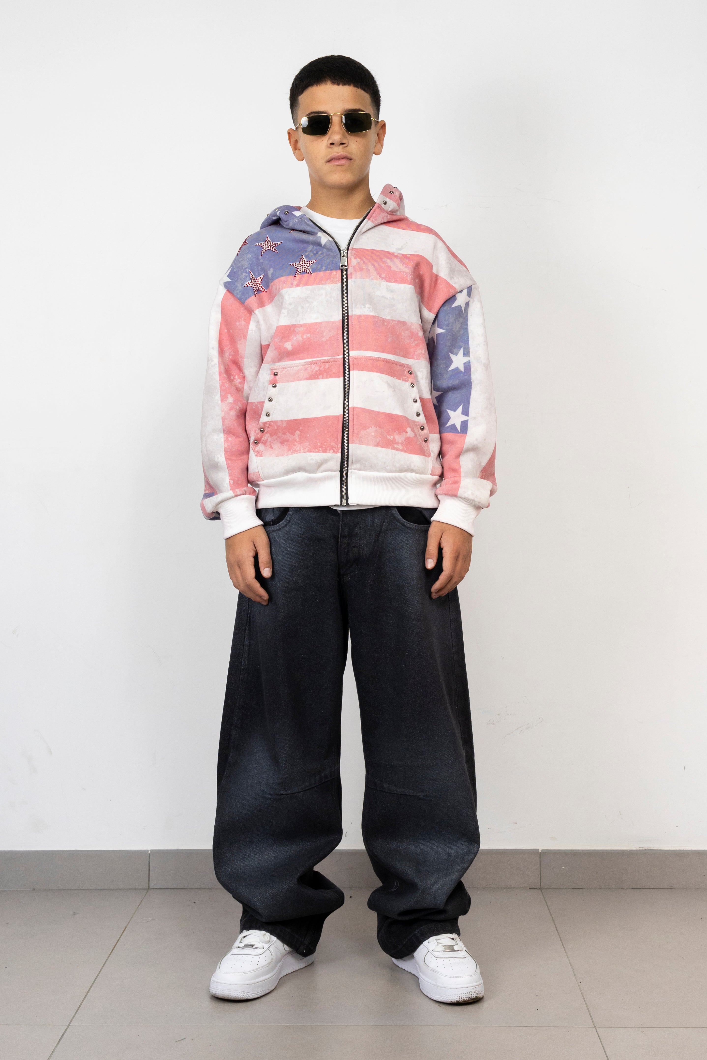 Felpa Zip America Star Junior