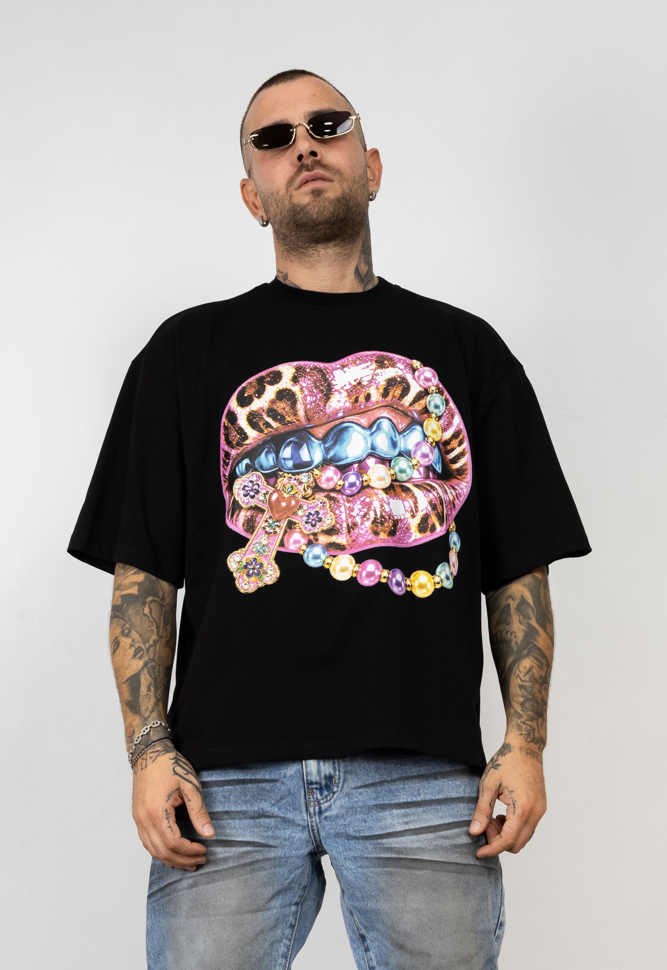 T-Shirt Diamond Lips Man