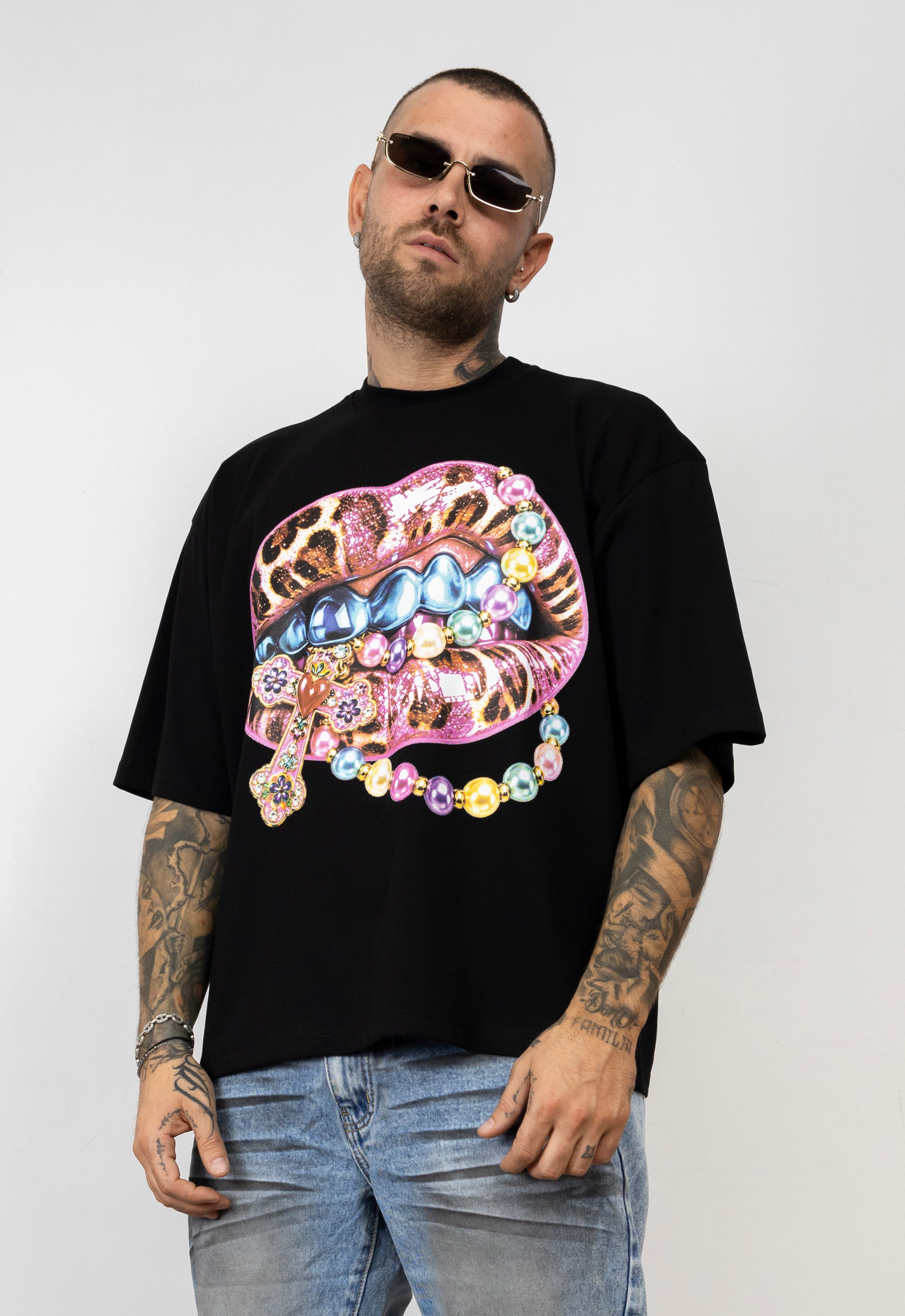 T-Shirt Diamond Lips Man