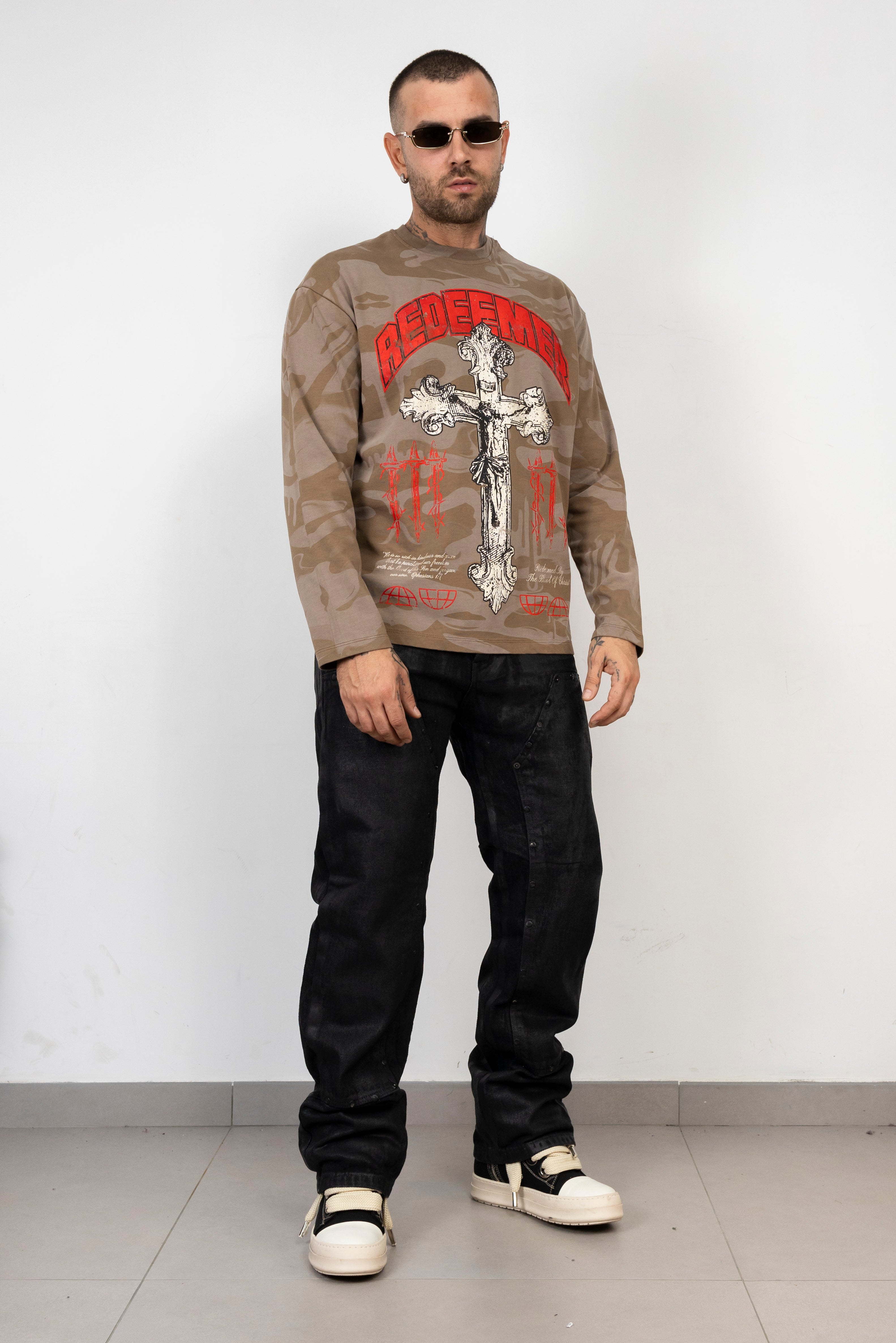 Long Sleeve Mimetic Croce