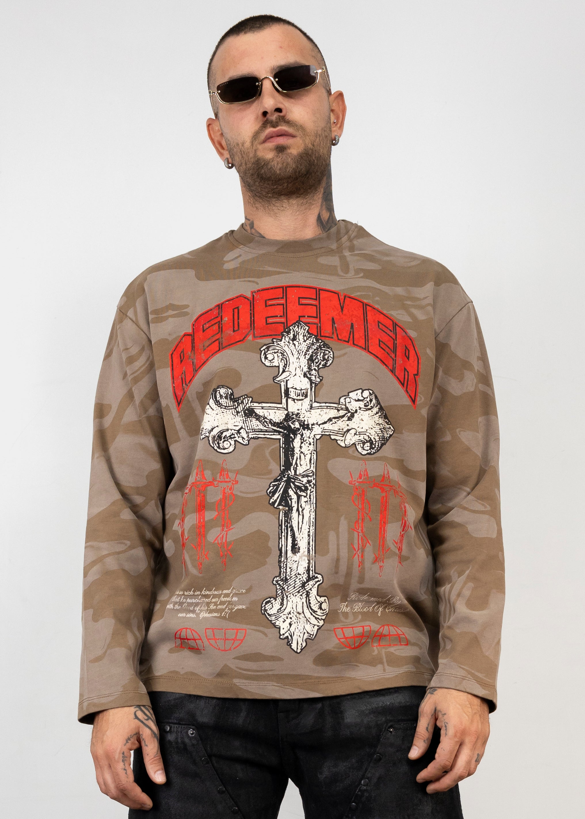 Long Sleeve Mimetic Croce
