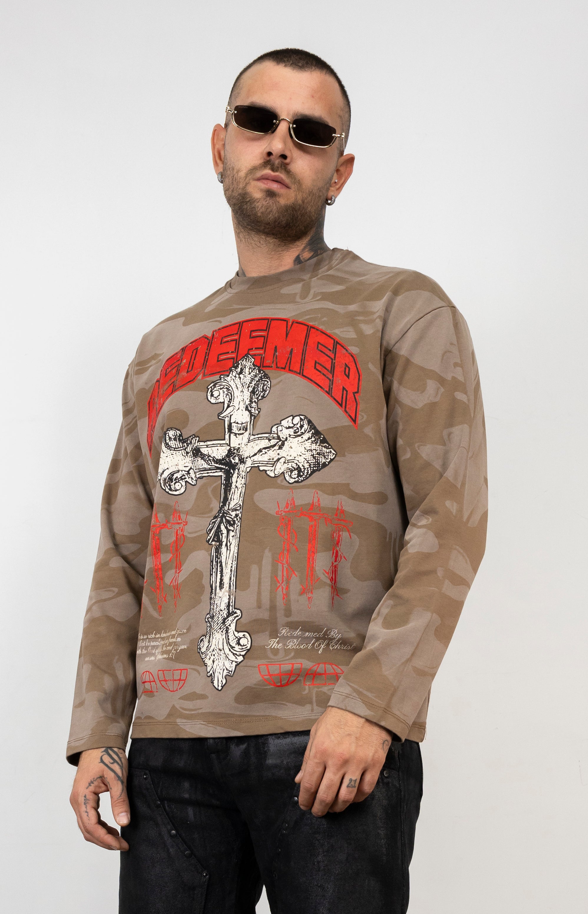 Long Sleeve Mimetic Croce