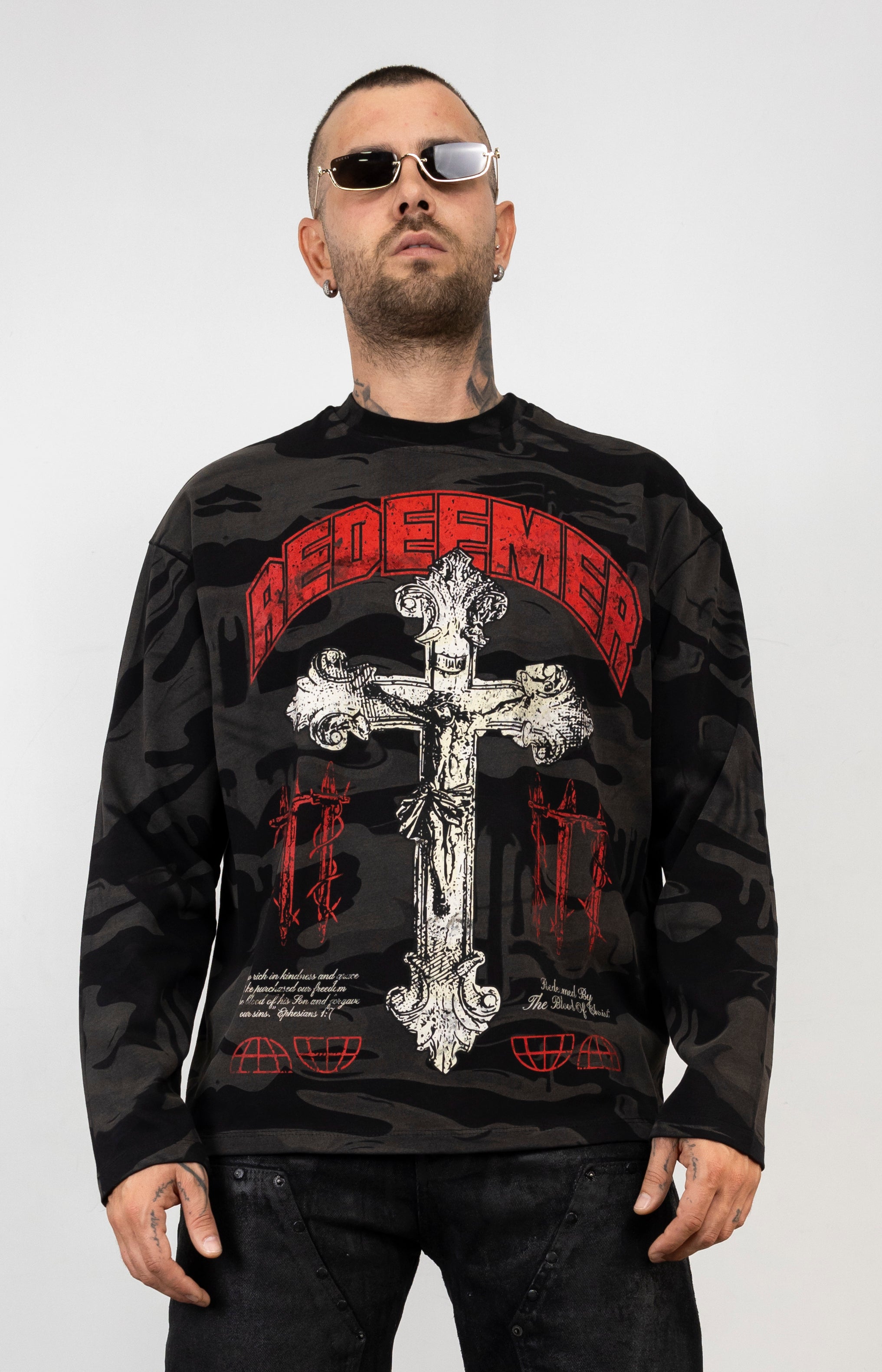Long Sleeve Mimetic Croce