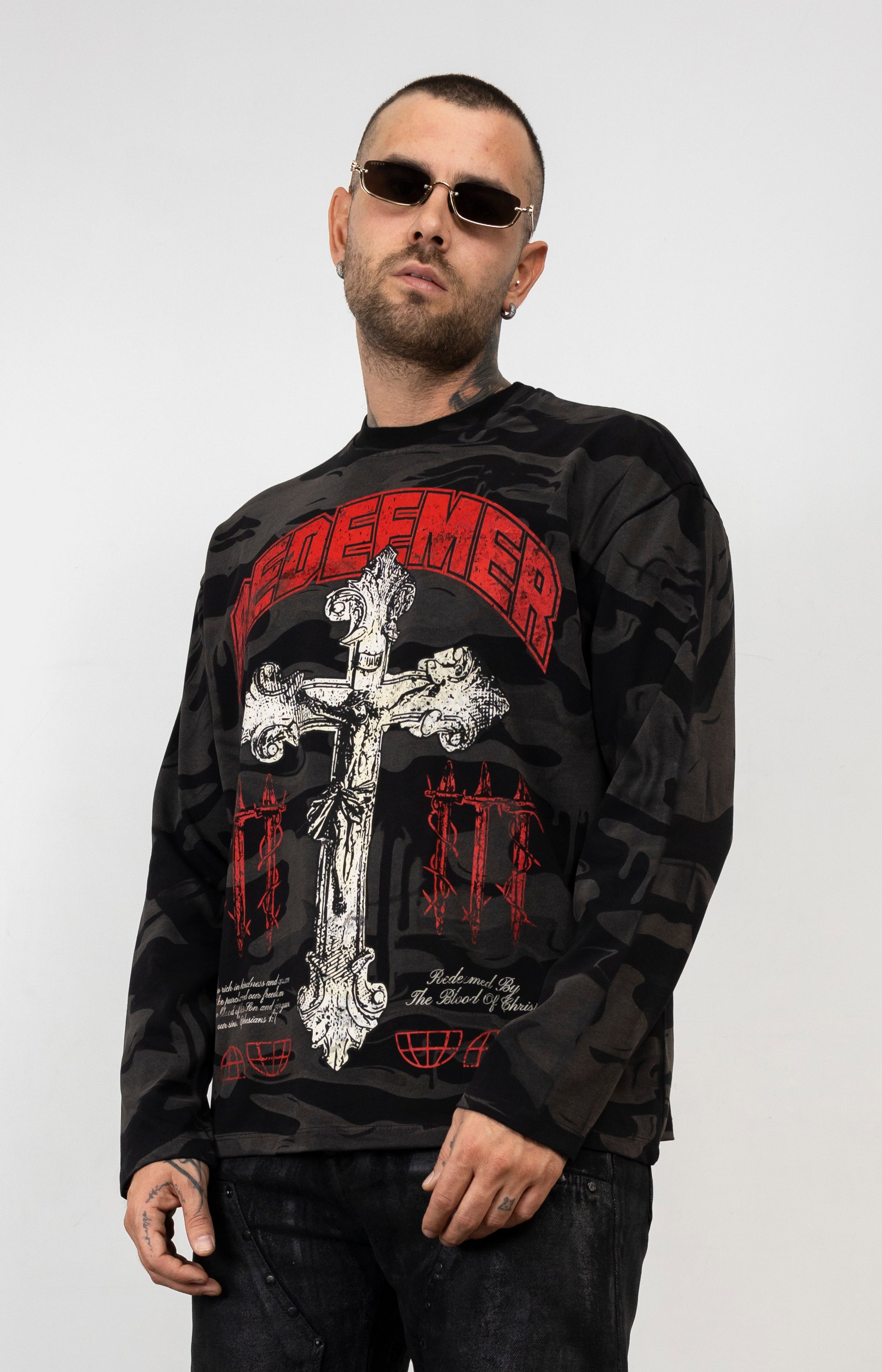 Long Sleeve Mimetic Croce