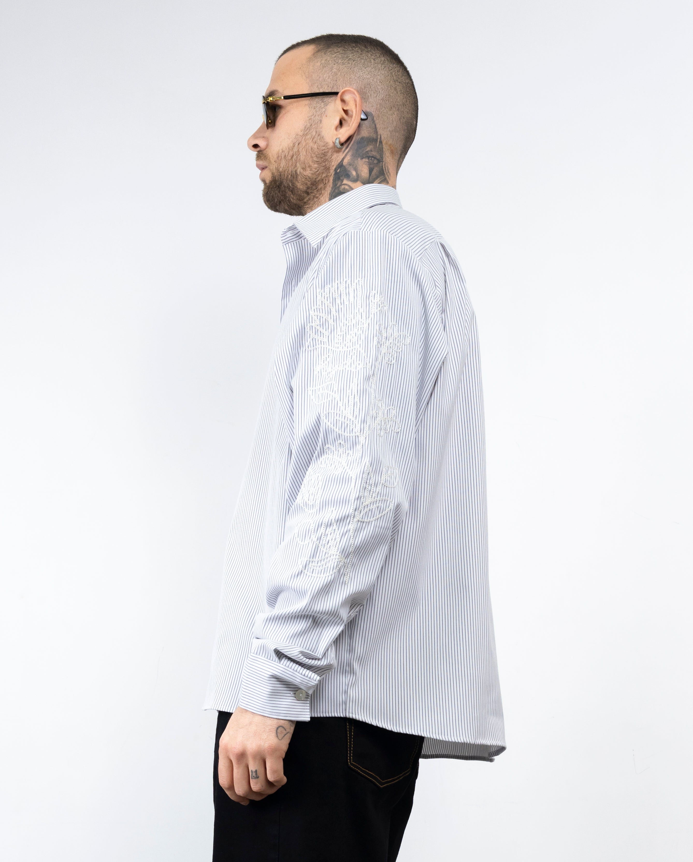 Camicia millerighe asagao