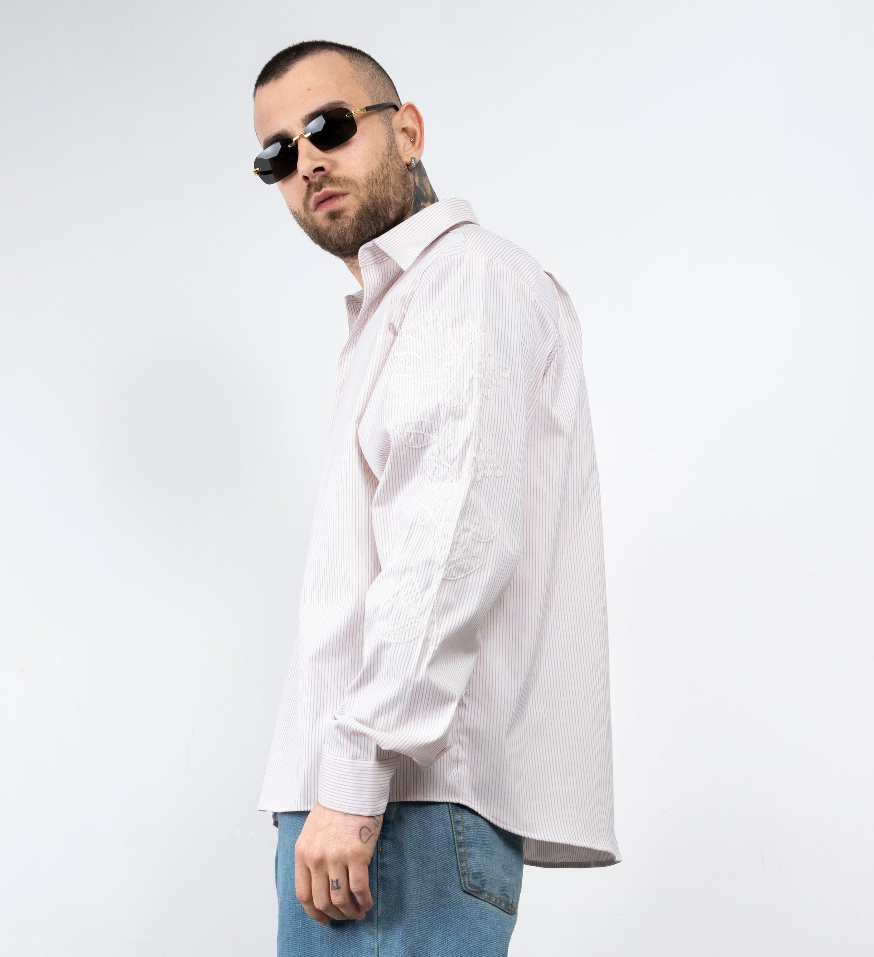 Camicia millerighe asagao
