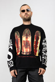 Long Sleeve Proiettile Strass
