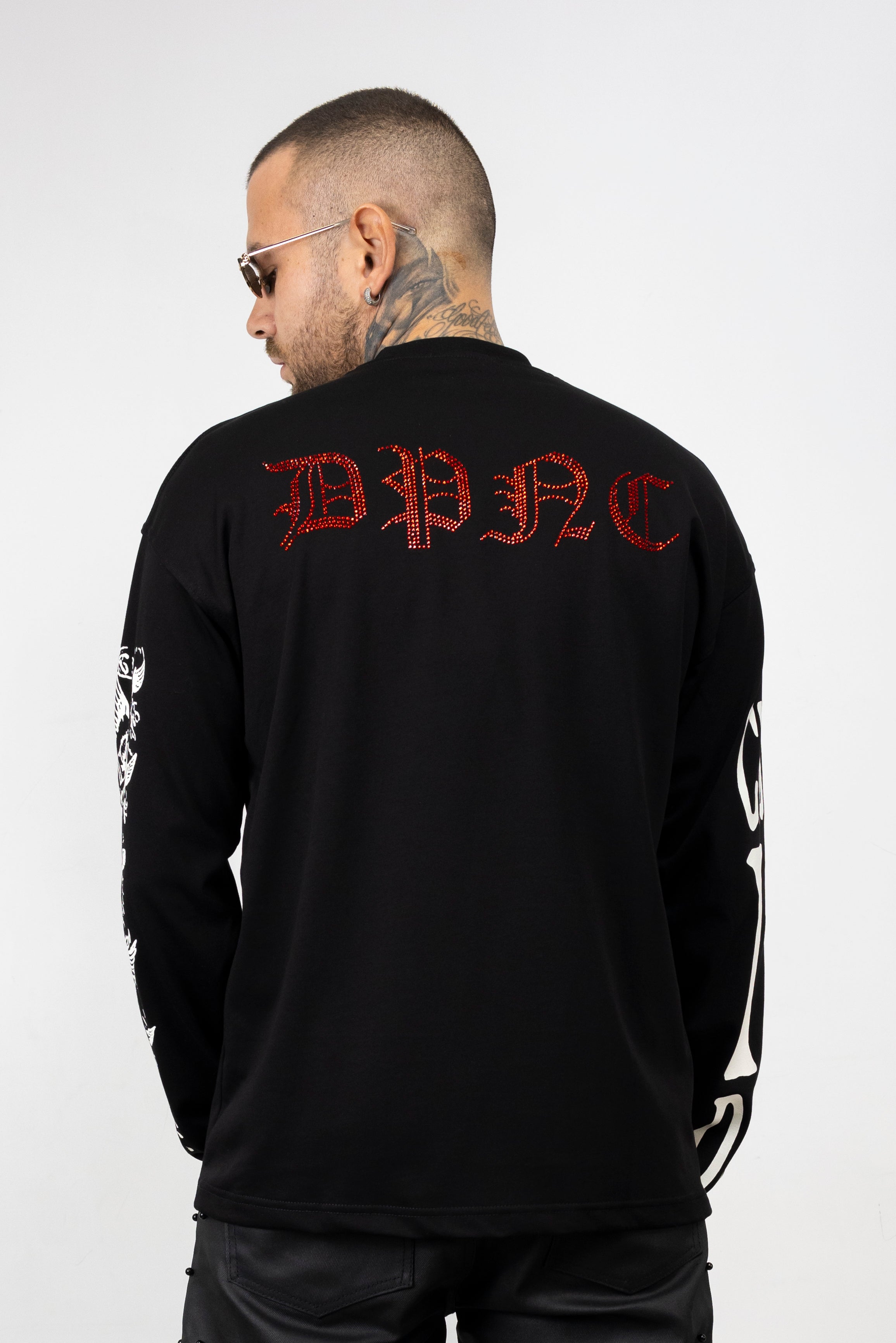 Long Sleeve Proiettile Strass