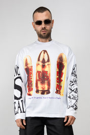 Long Sleeve Proiettile Strass