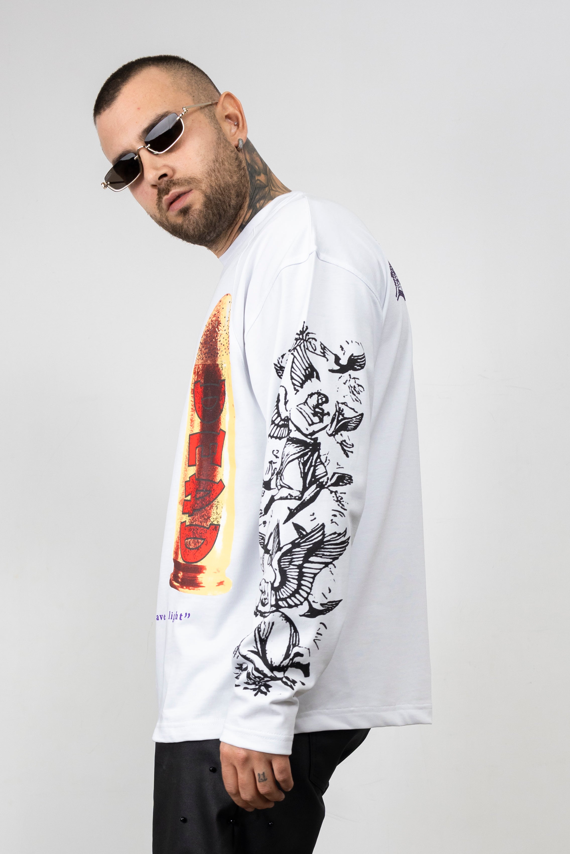 Long Sleeve Proiettile Strass