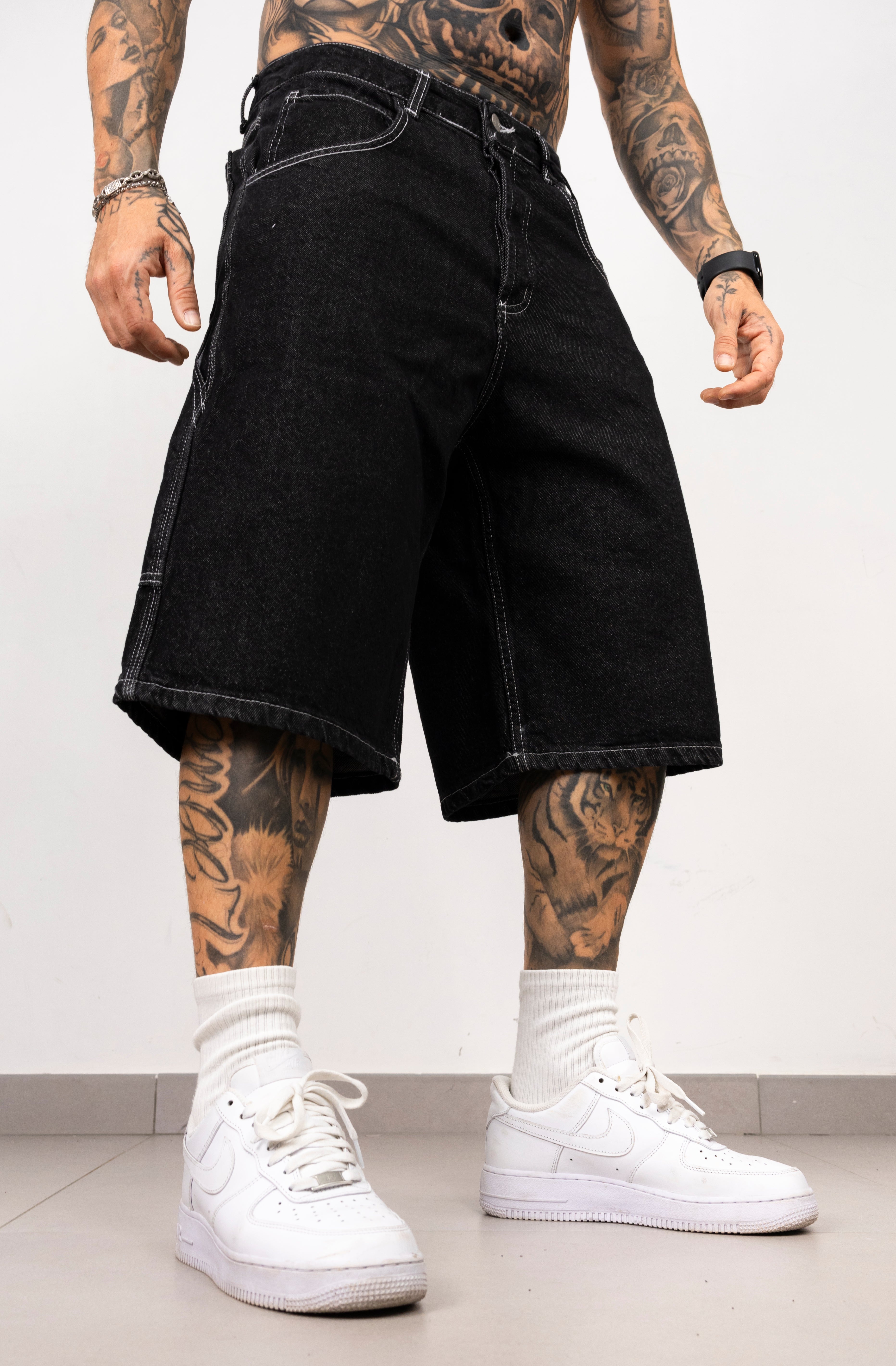 Bermuda denim lavaggio zero