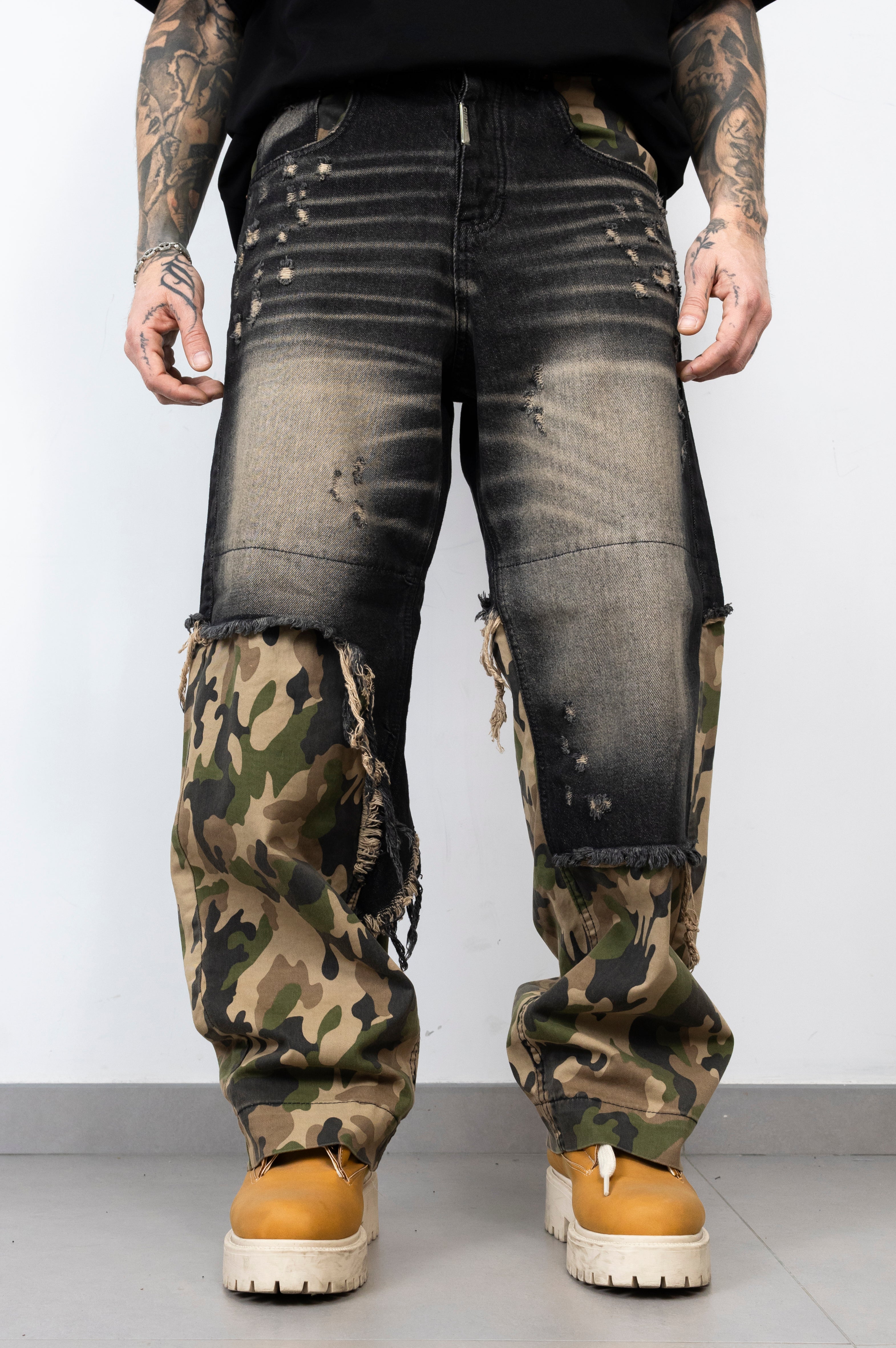 Super baggy army black