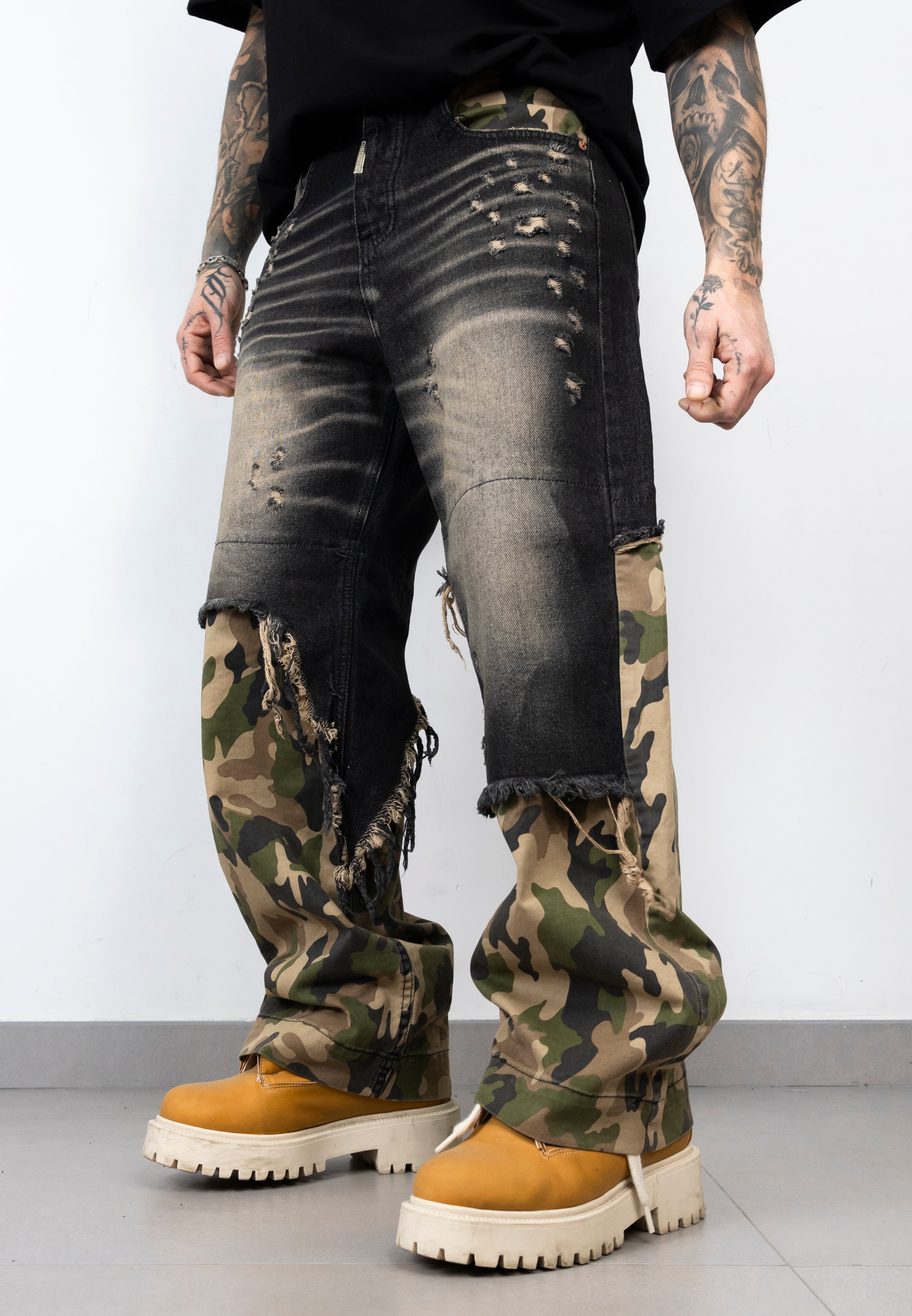Super baggy army black