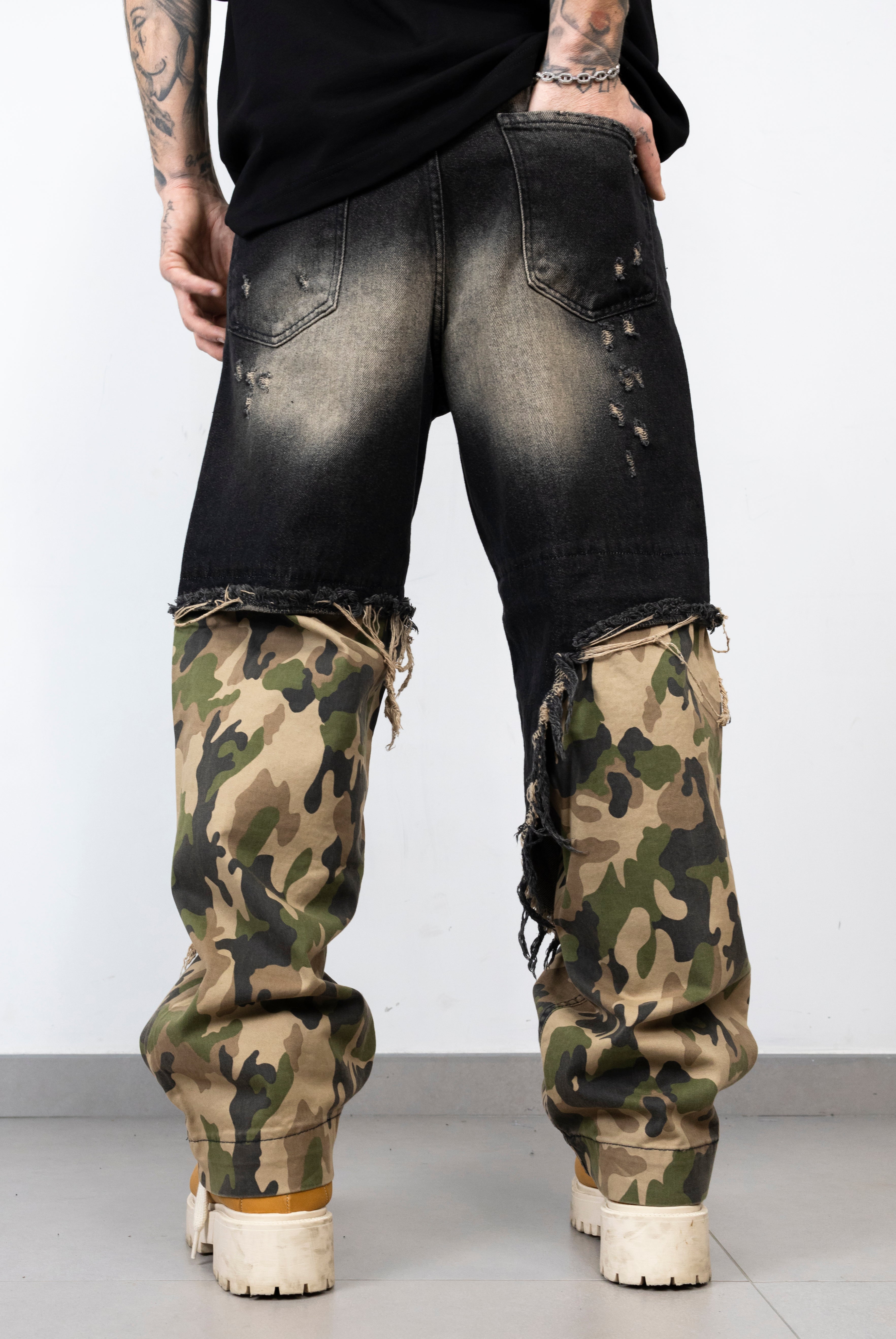 Super baggy army black