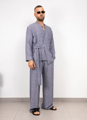 Coordinato in Lino Kimono