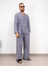 Coordinato in Lino Kimono
