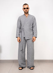 Coordinato in Lino Kimono