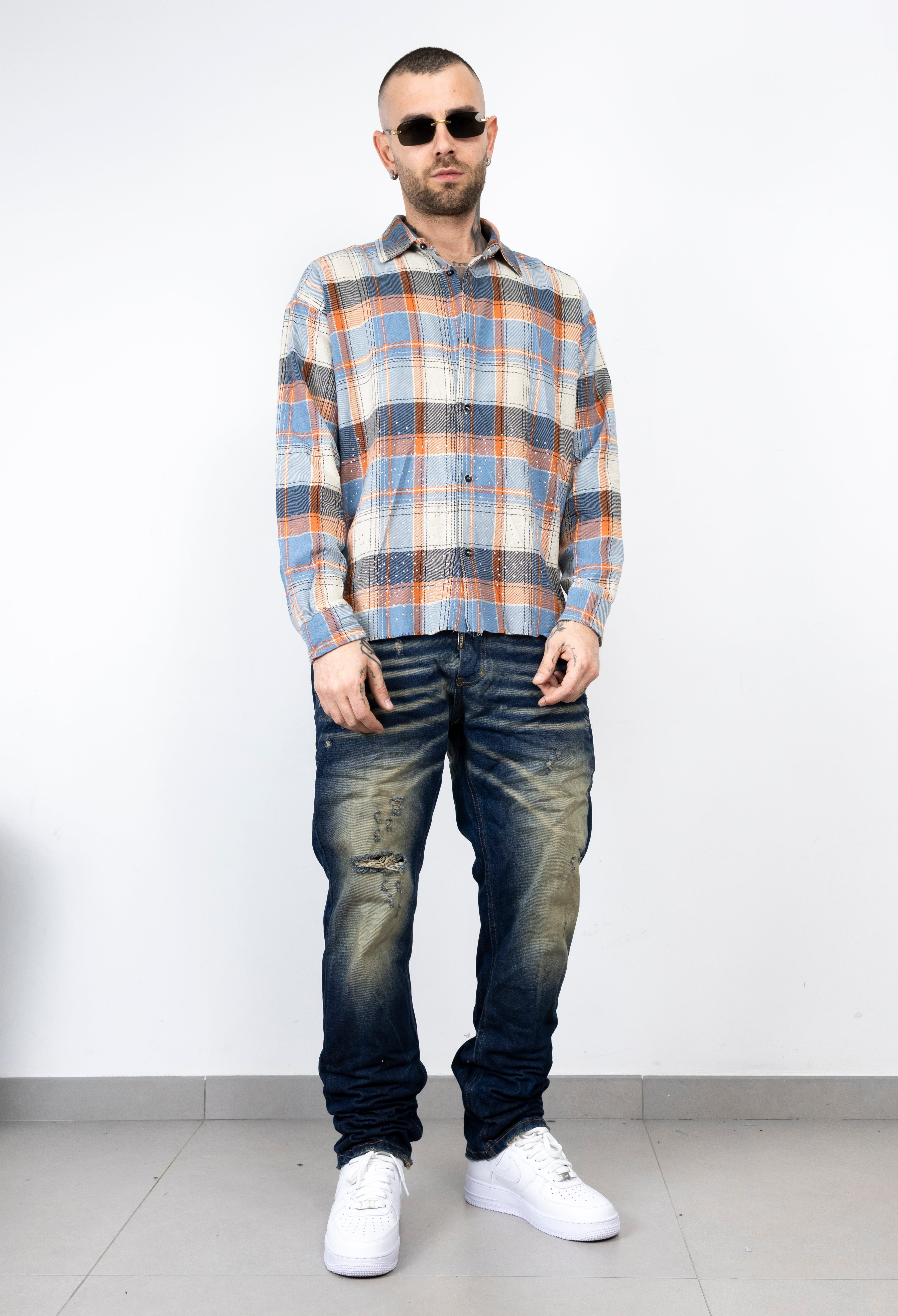 Straight fit urban fade blue