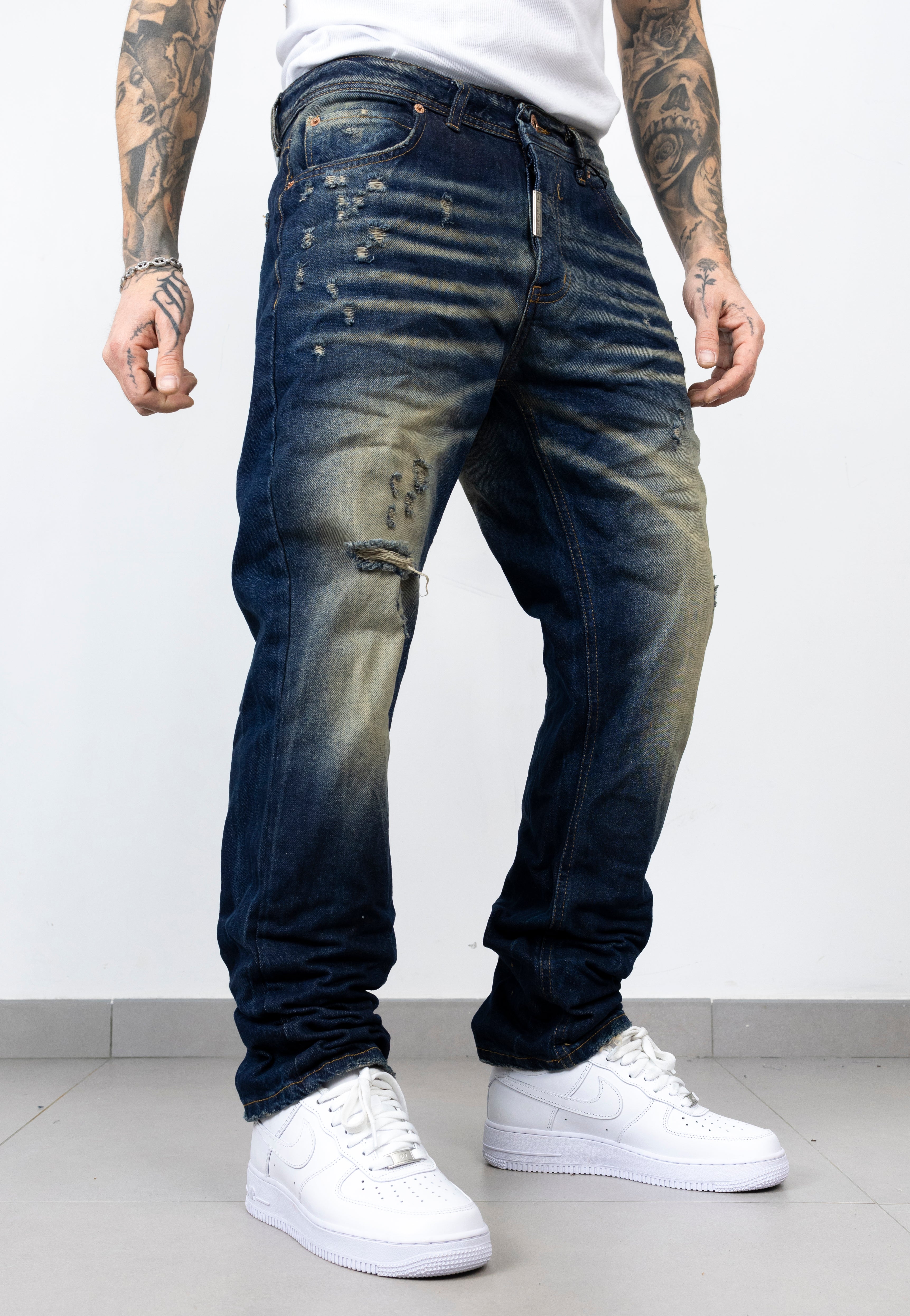 Straight fit urban fade blue