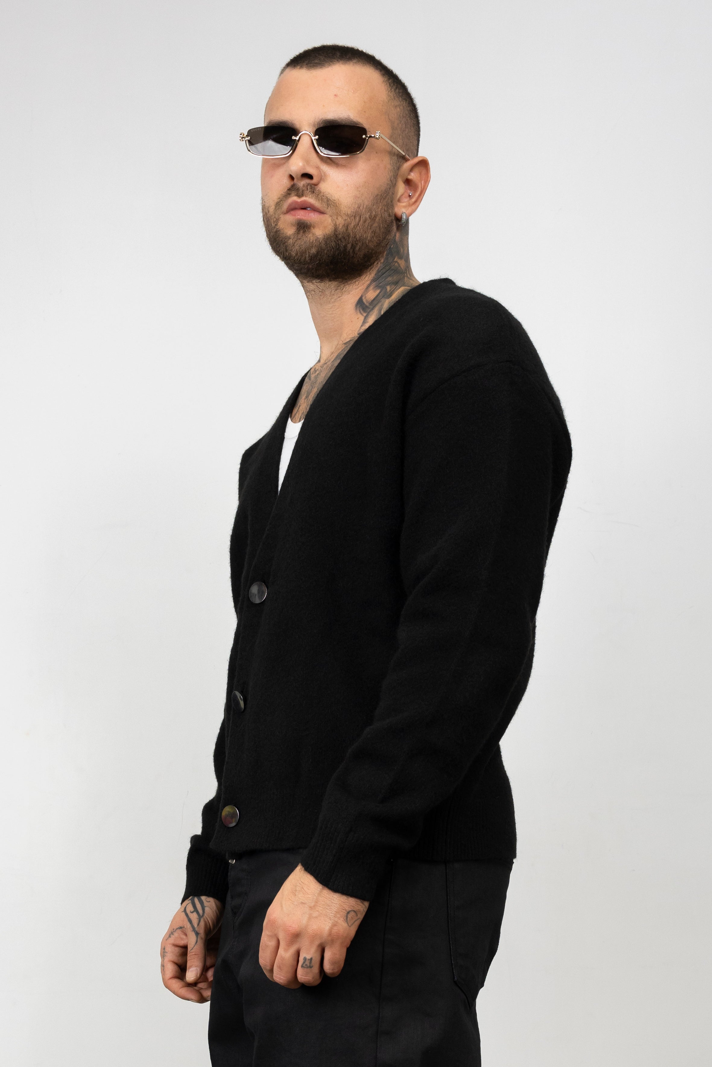 Cardigan Metal Button