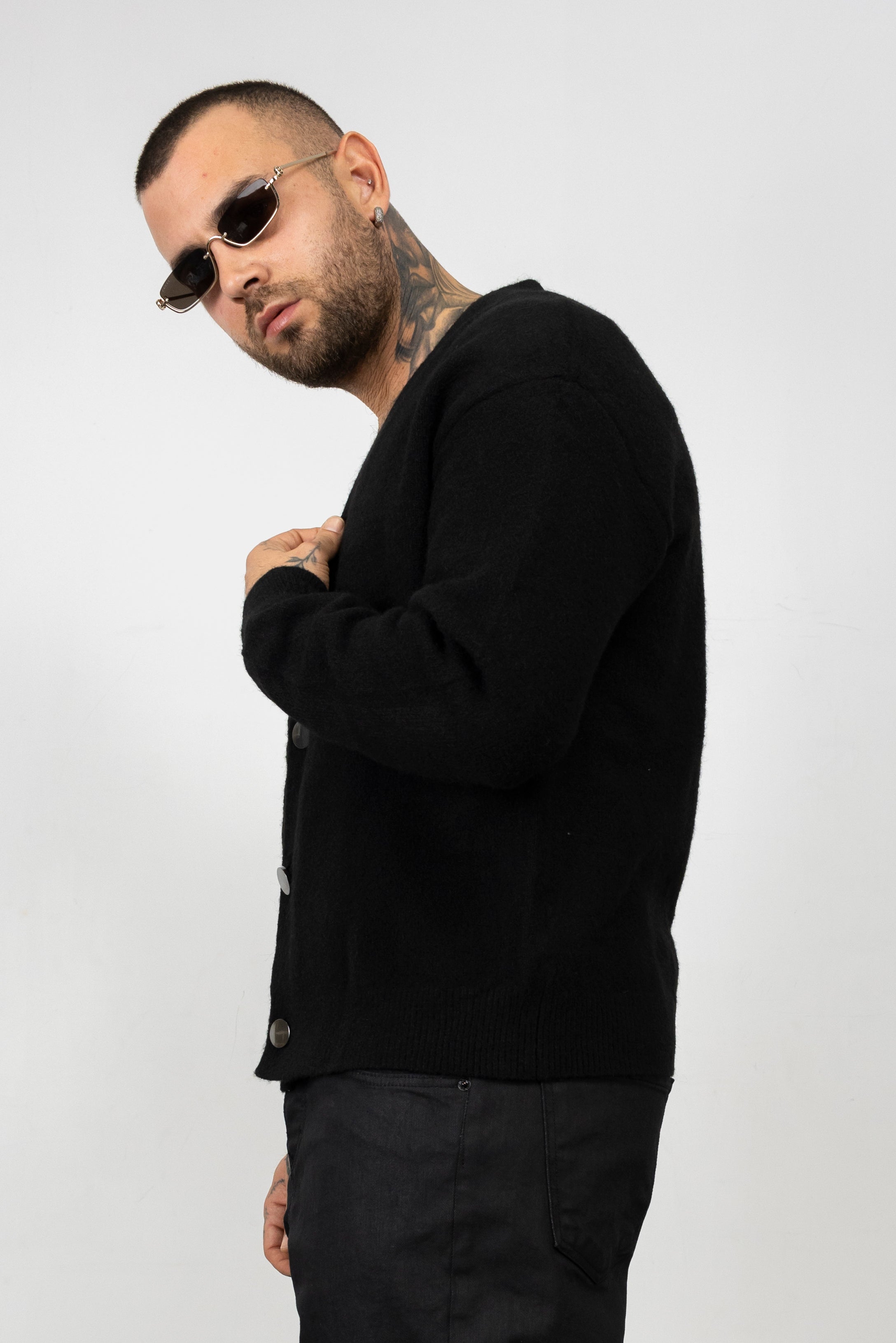 Cardigan Metal Button