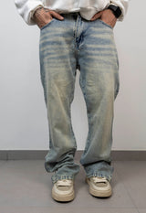 Baggy sky sabbiato zip