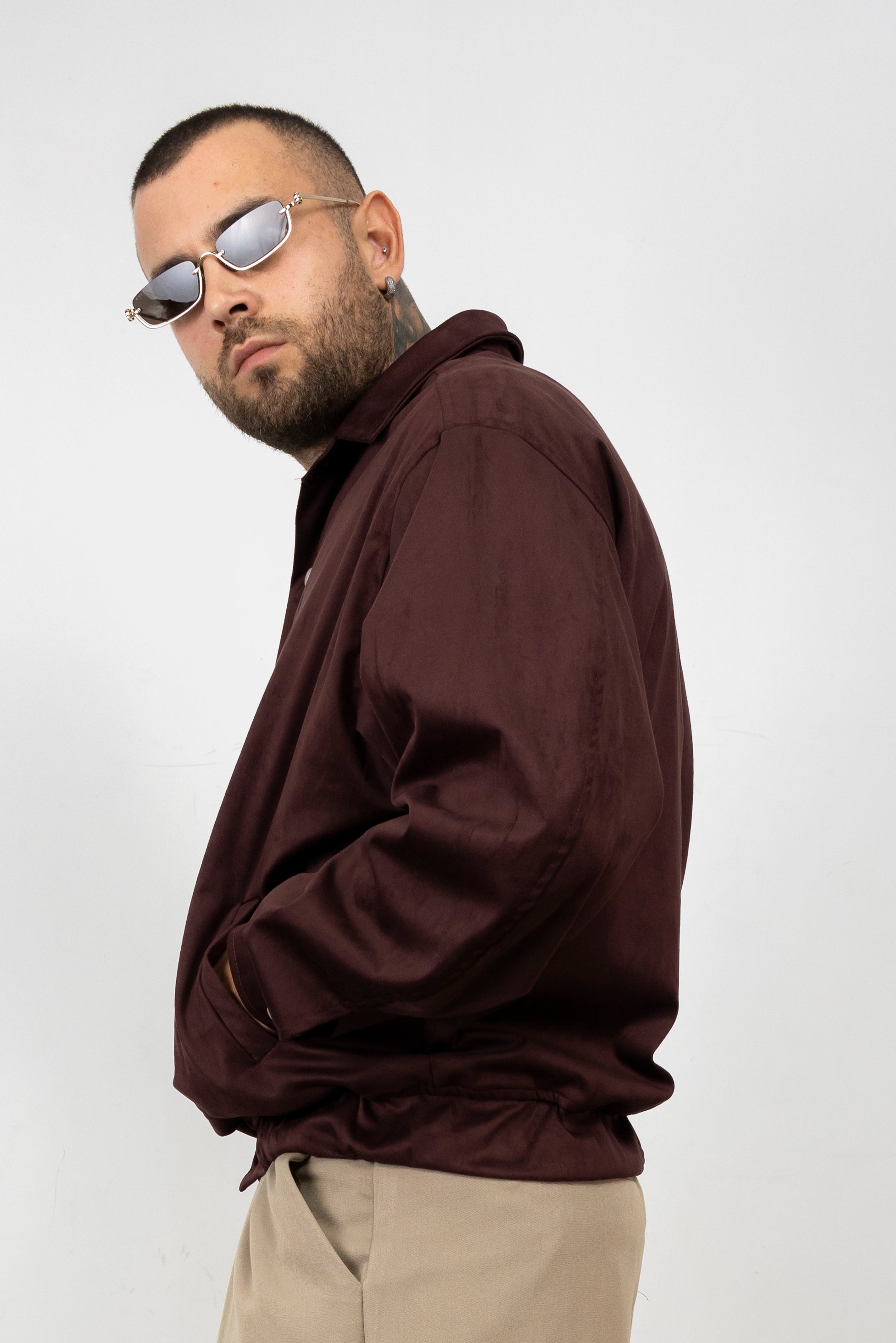 Jacket Scamosciato Button