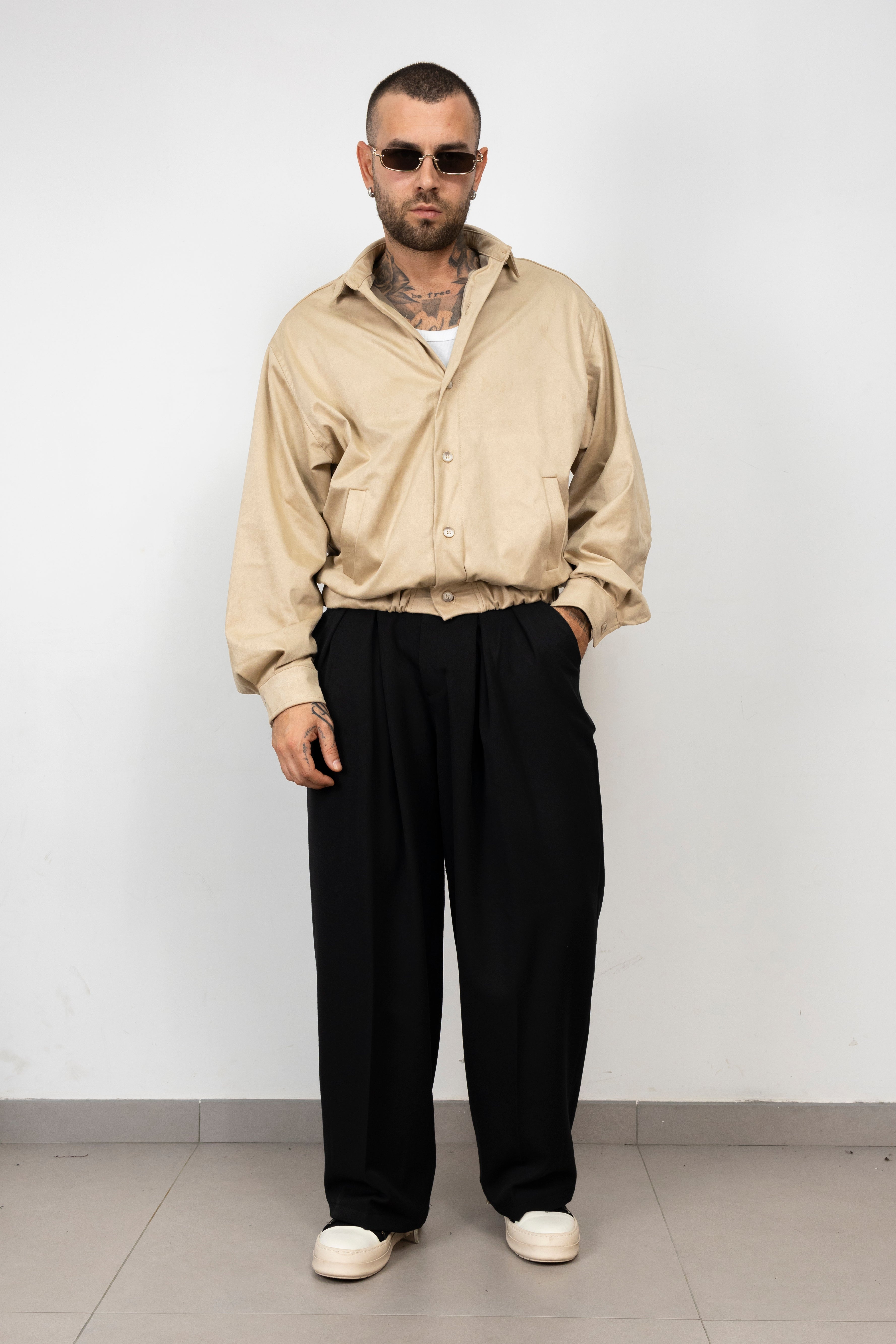 Jacket Scamosciato Button