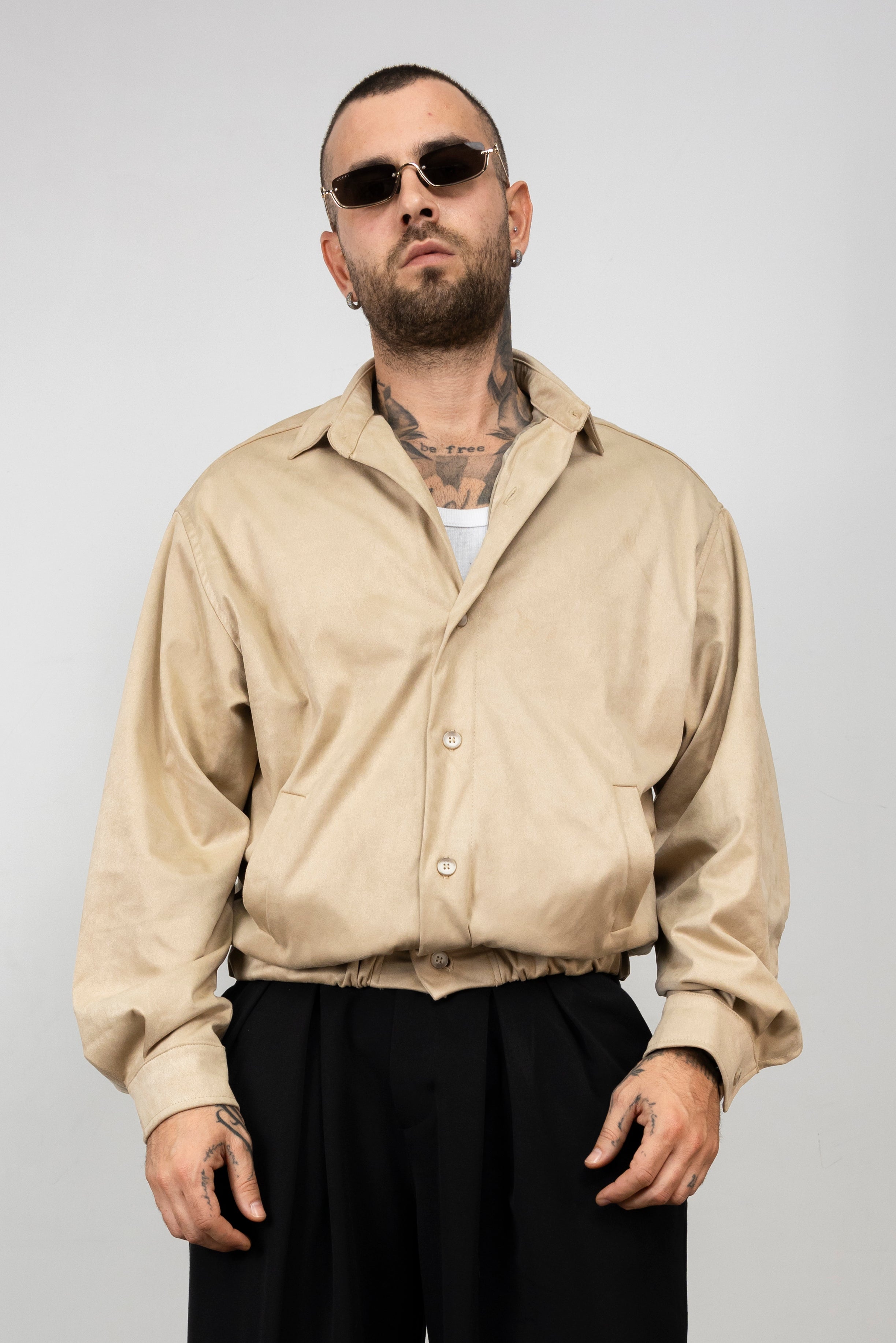 Jacket Scamosciato Button