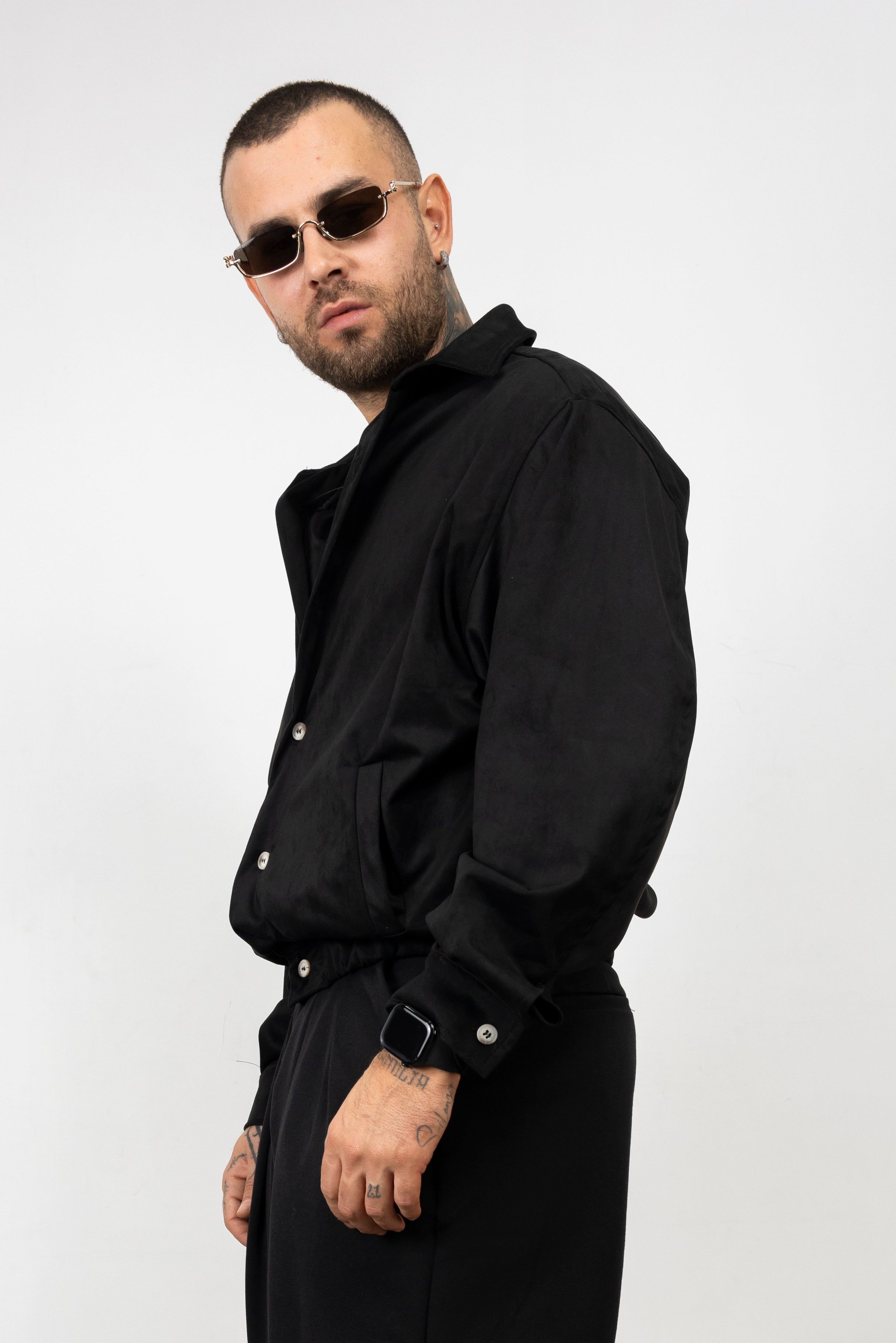 Jacket Scamosciato Button