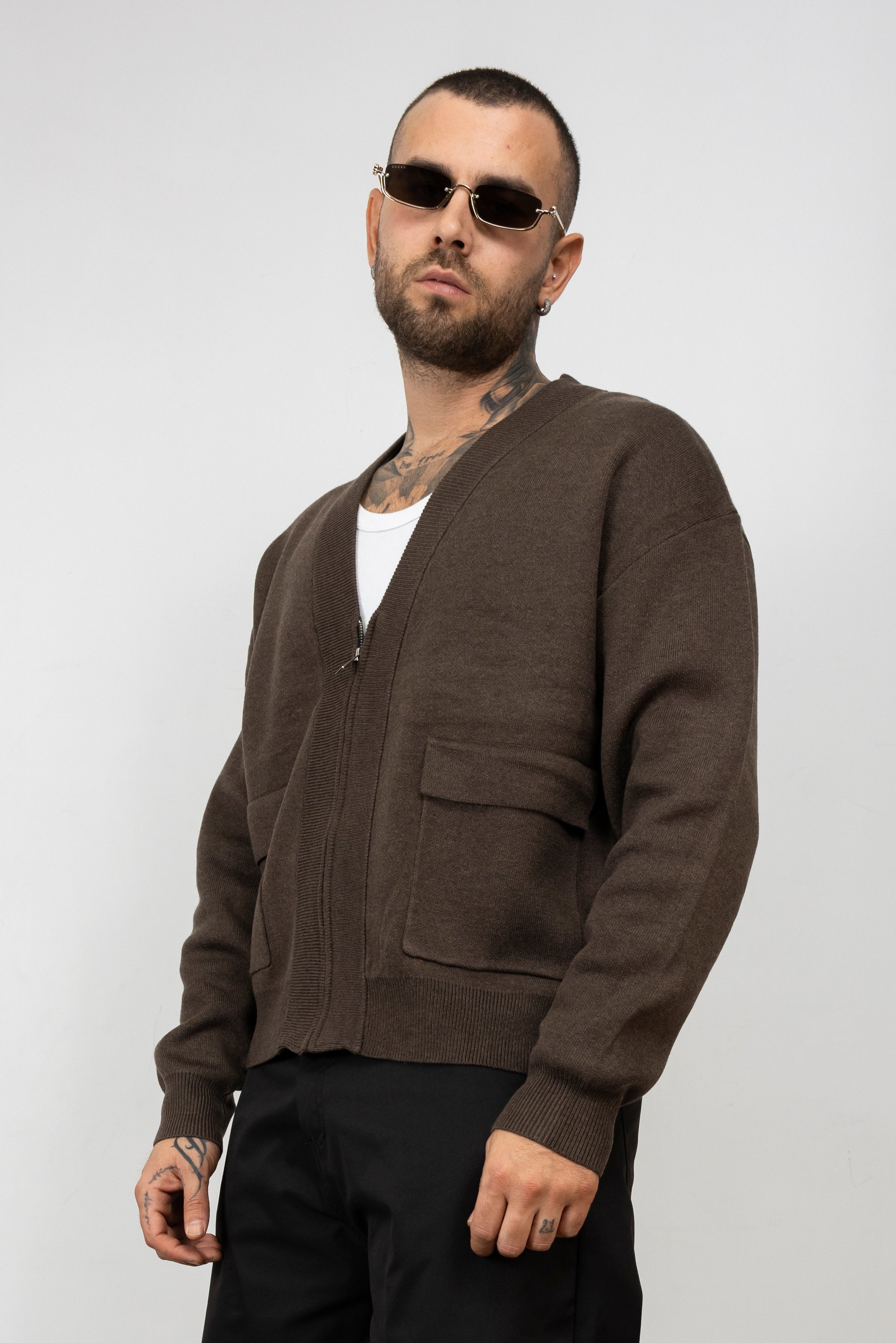 Cardigan V Zip