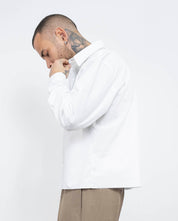 Camicia crop taglio vivo