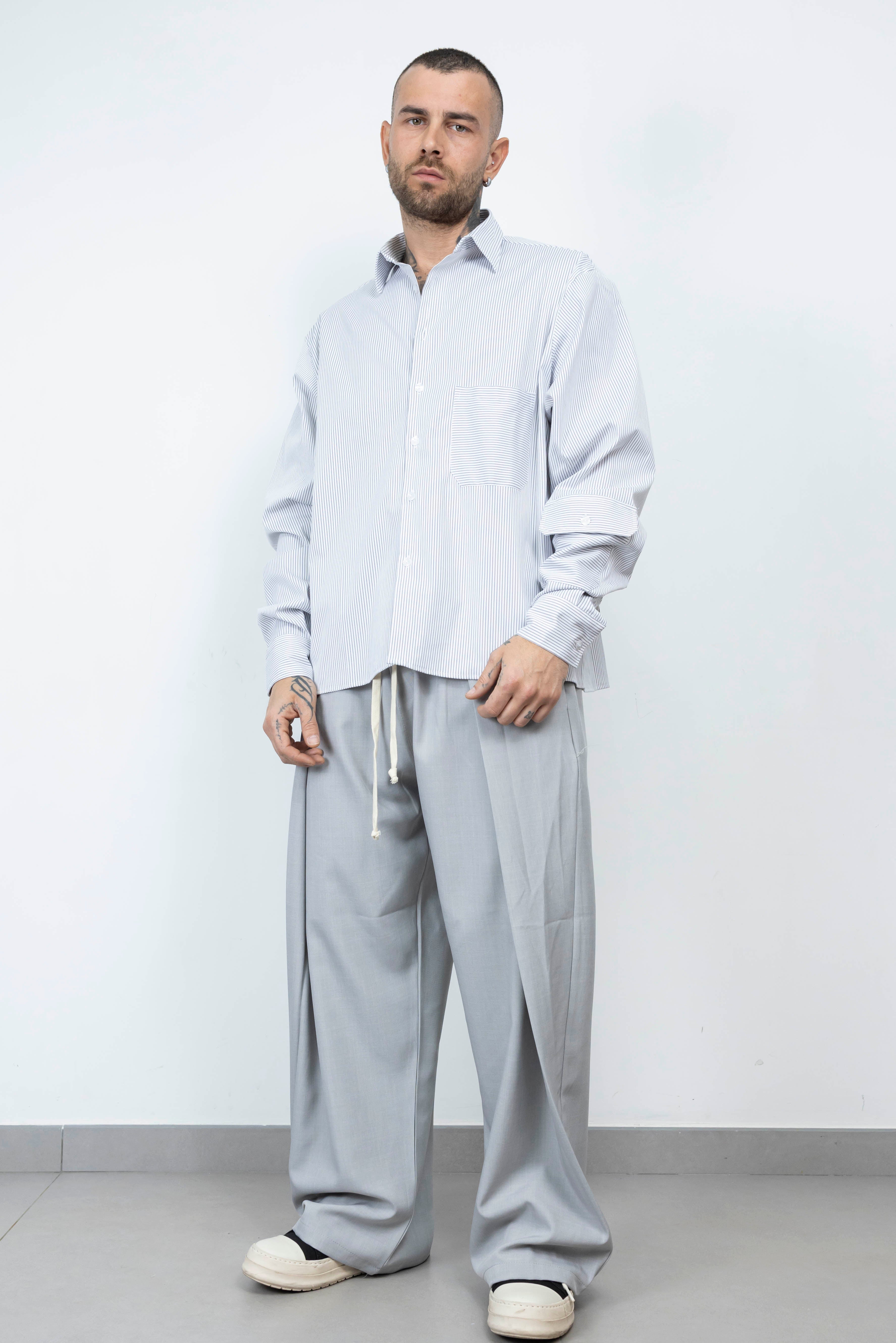 Camicia cargo shirt righe