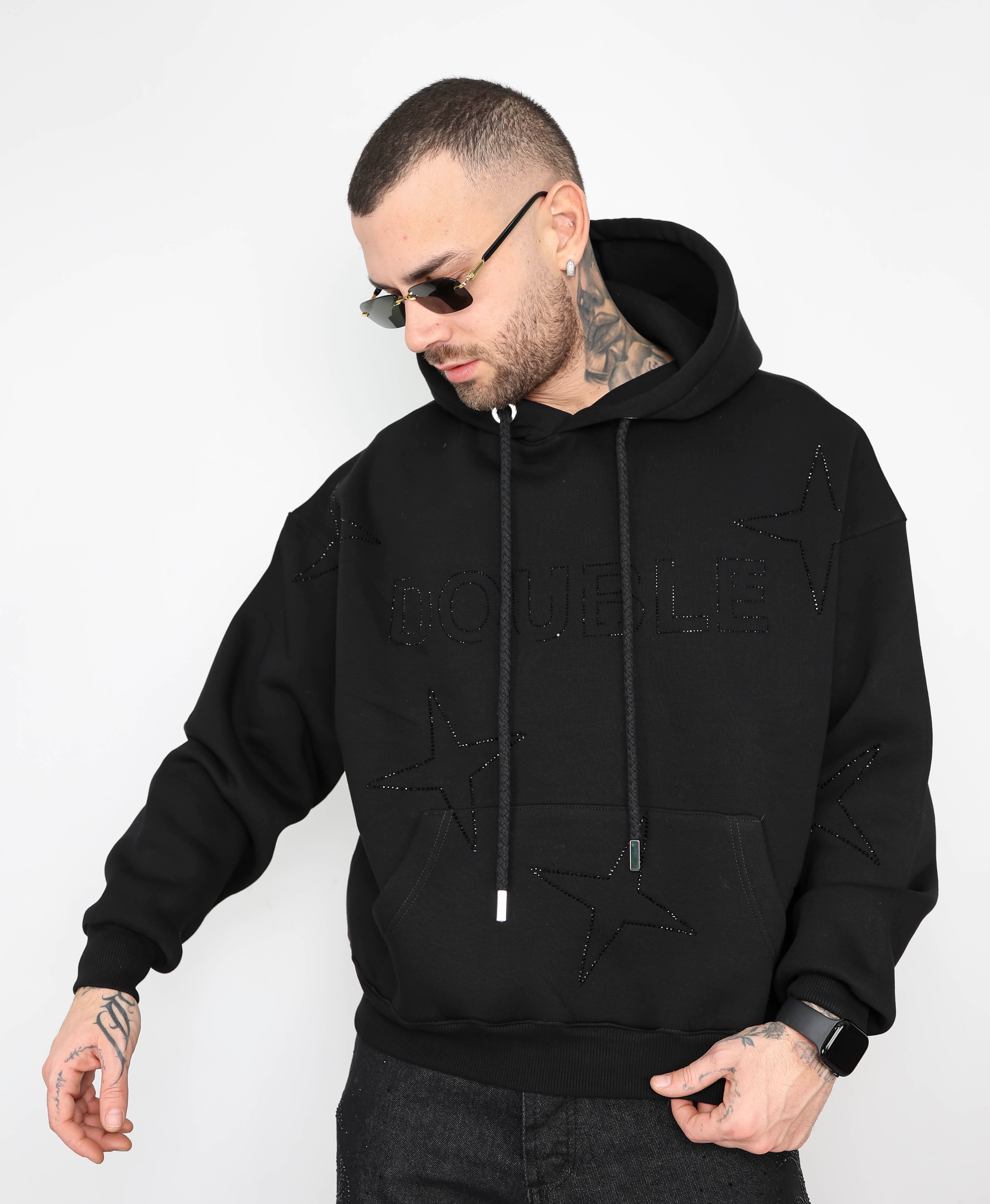 Felpa star strass