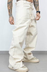Pant over laccio