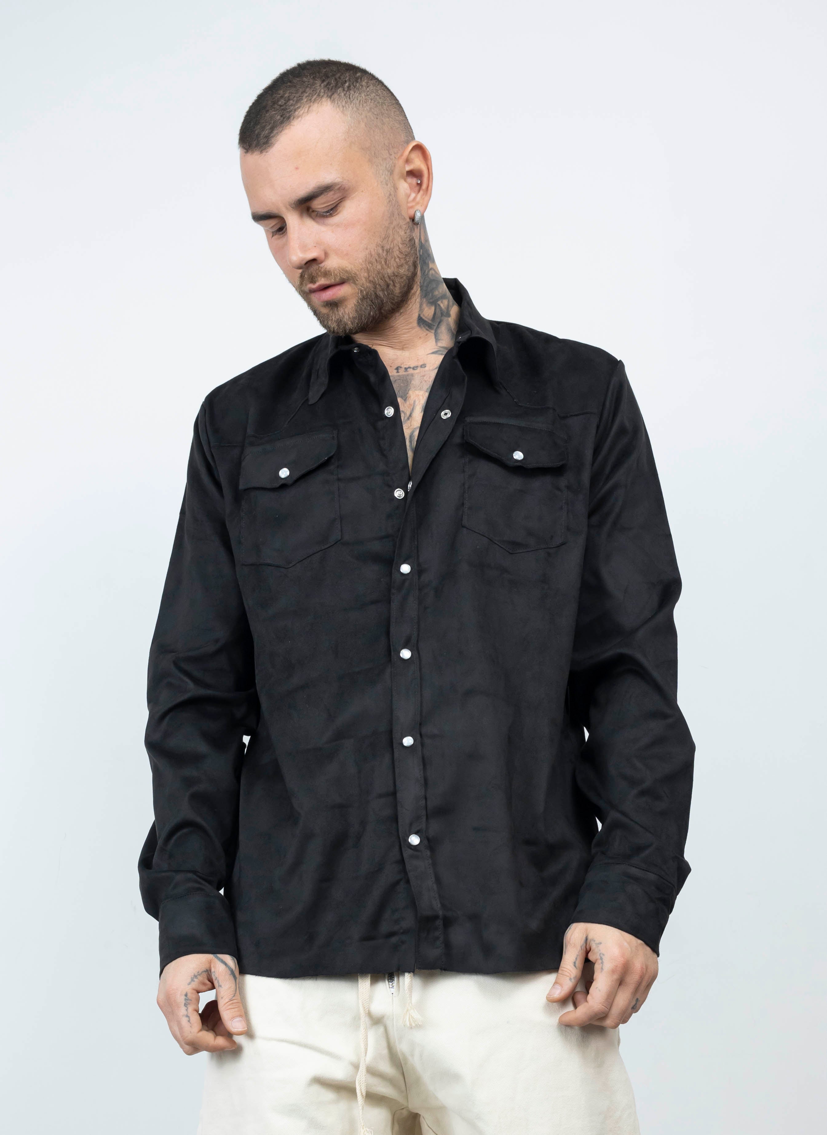 Camicia velluto mnml