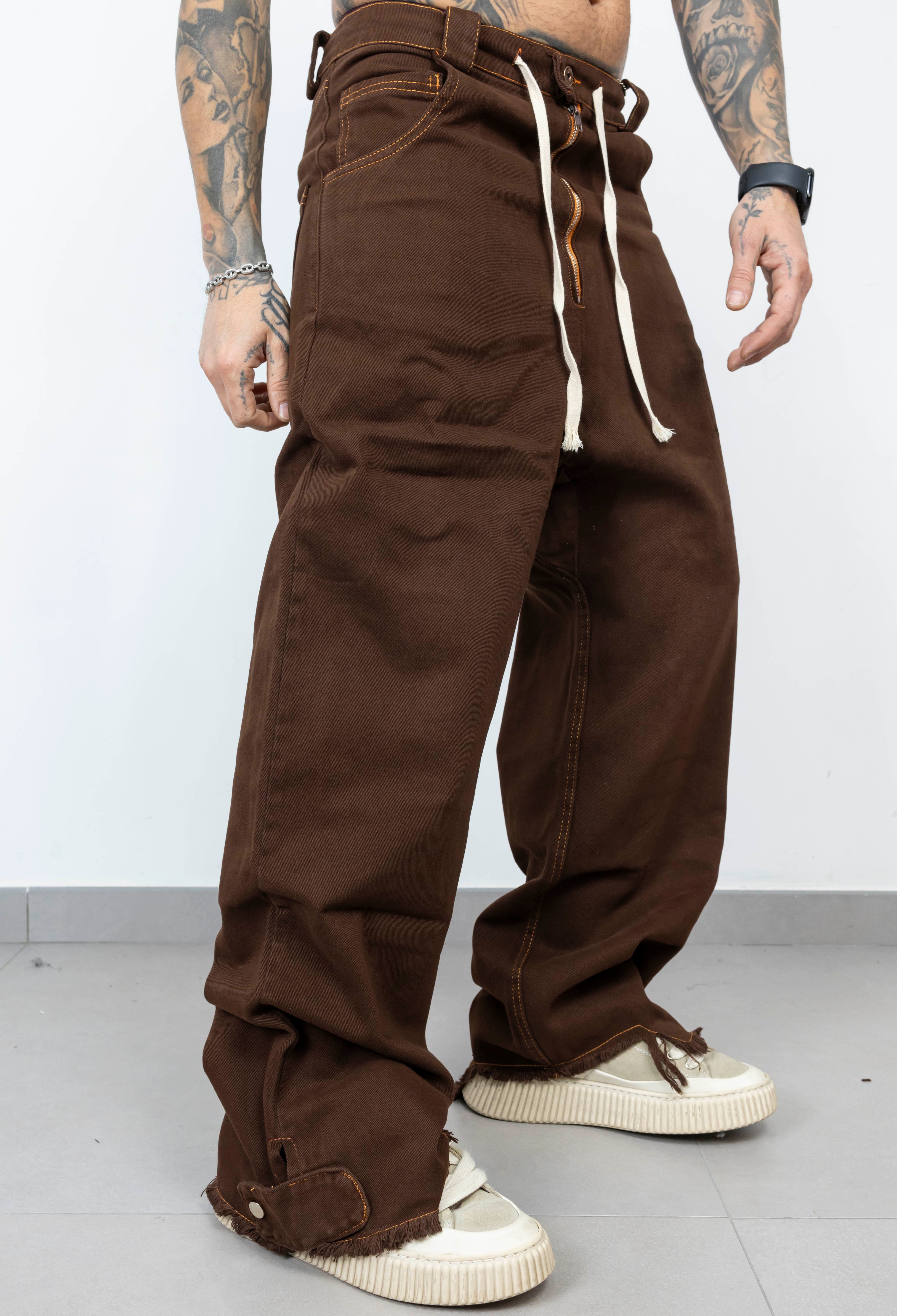 Pant over laccio