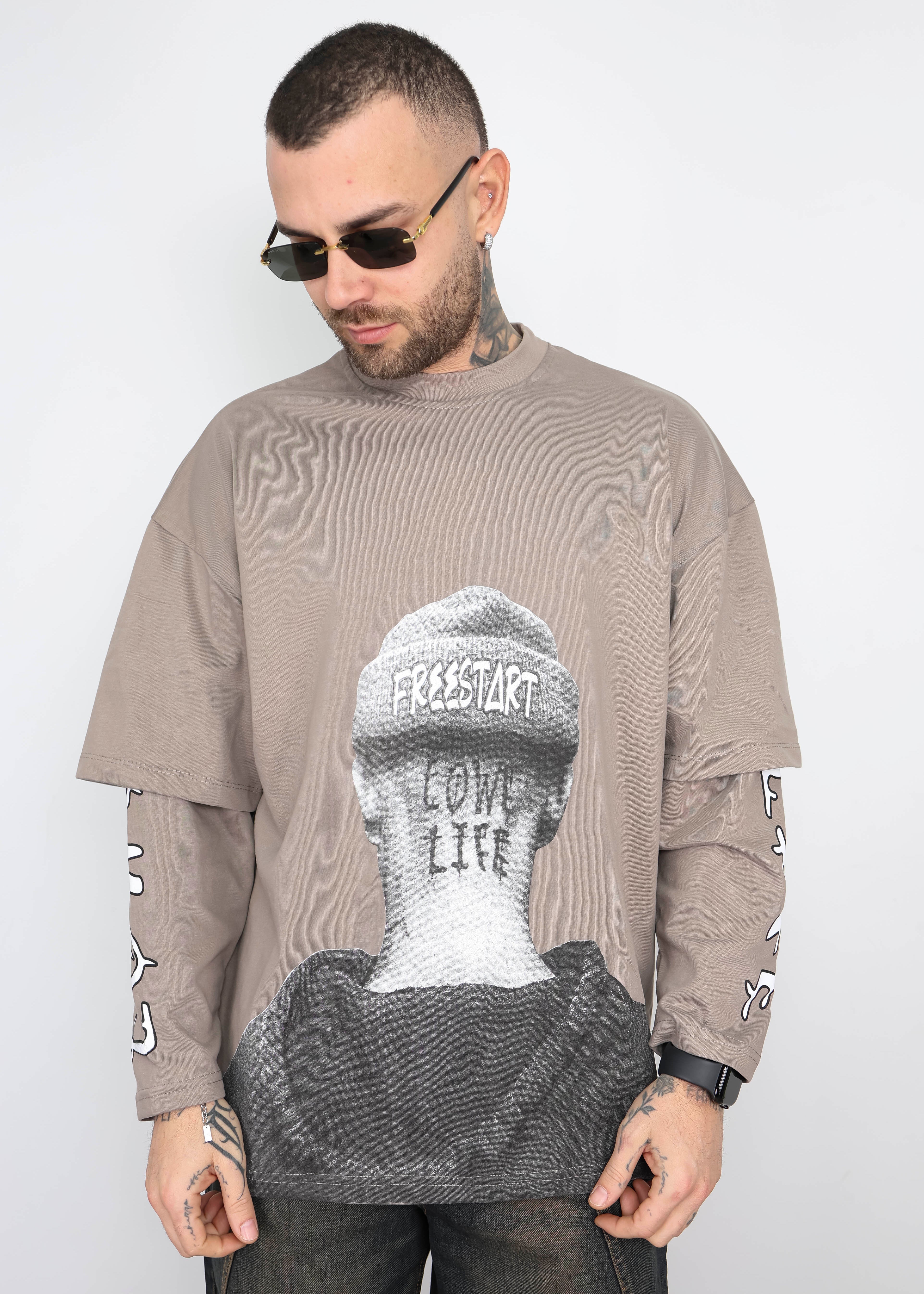 T-shirt double sleeve freestart