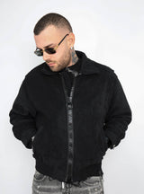 Jacket velluto zip