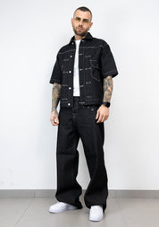 Coordinato denim contrast