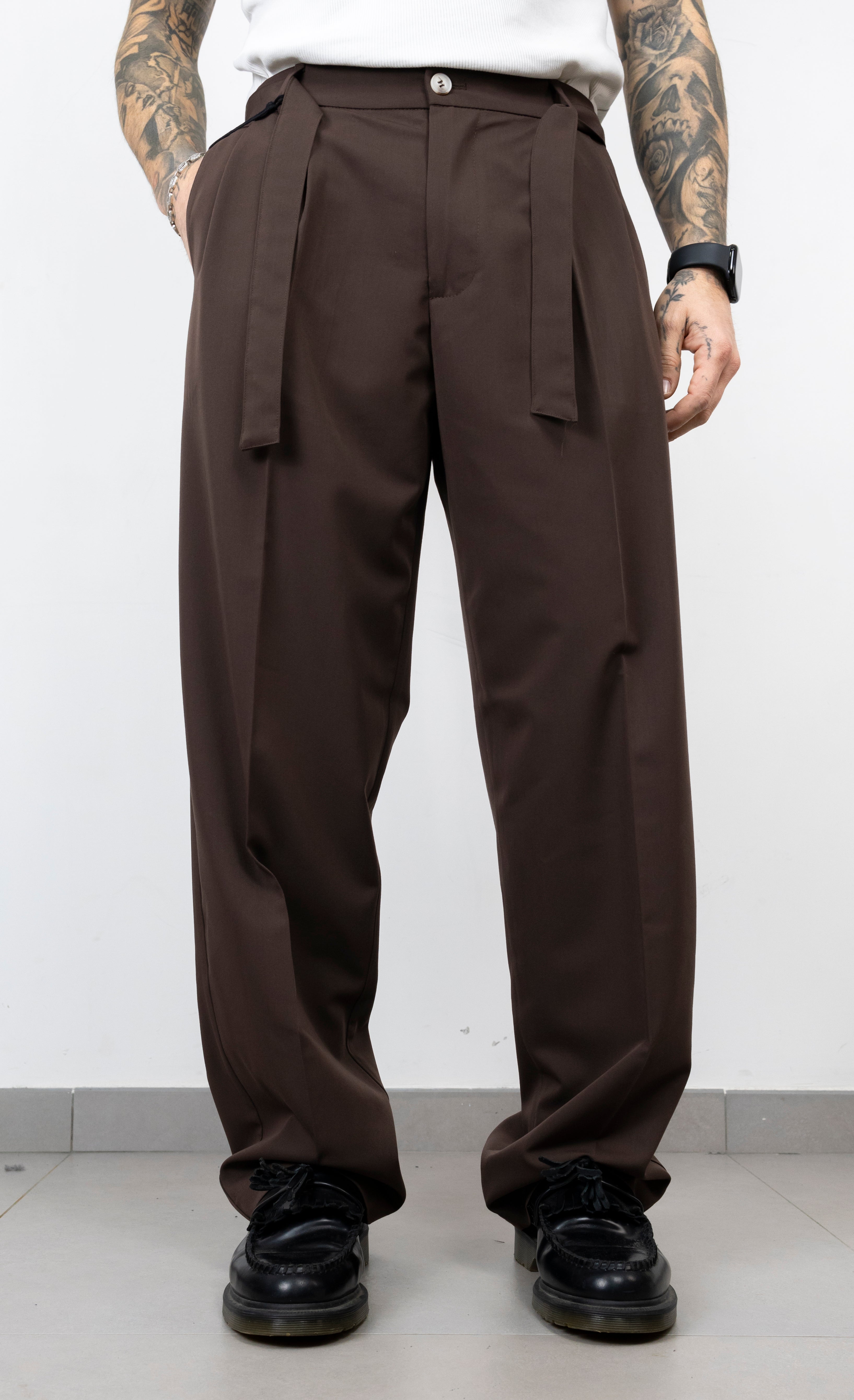 Pant elegant belt new