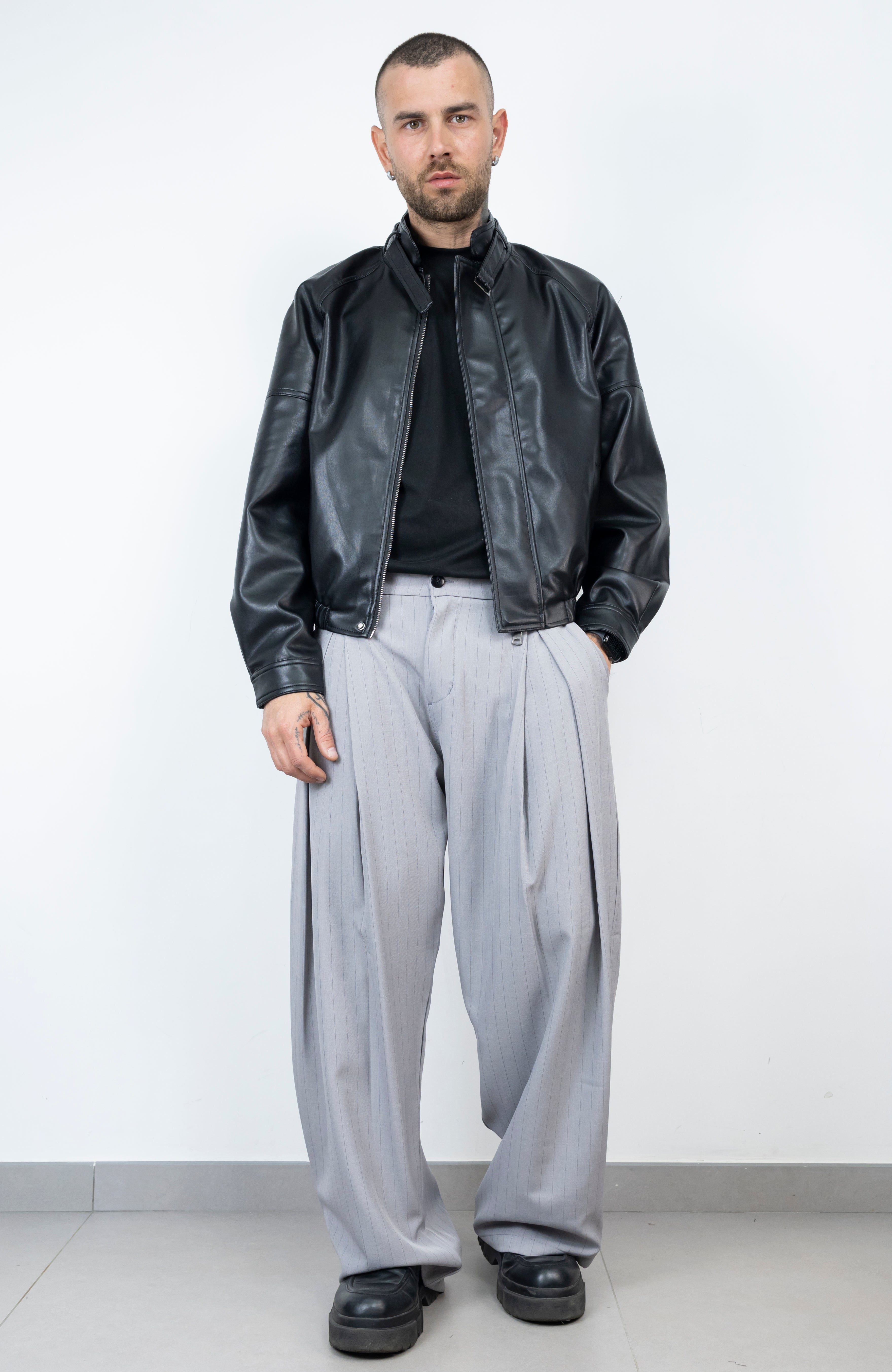 Pant elegant gessato new