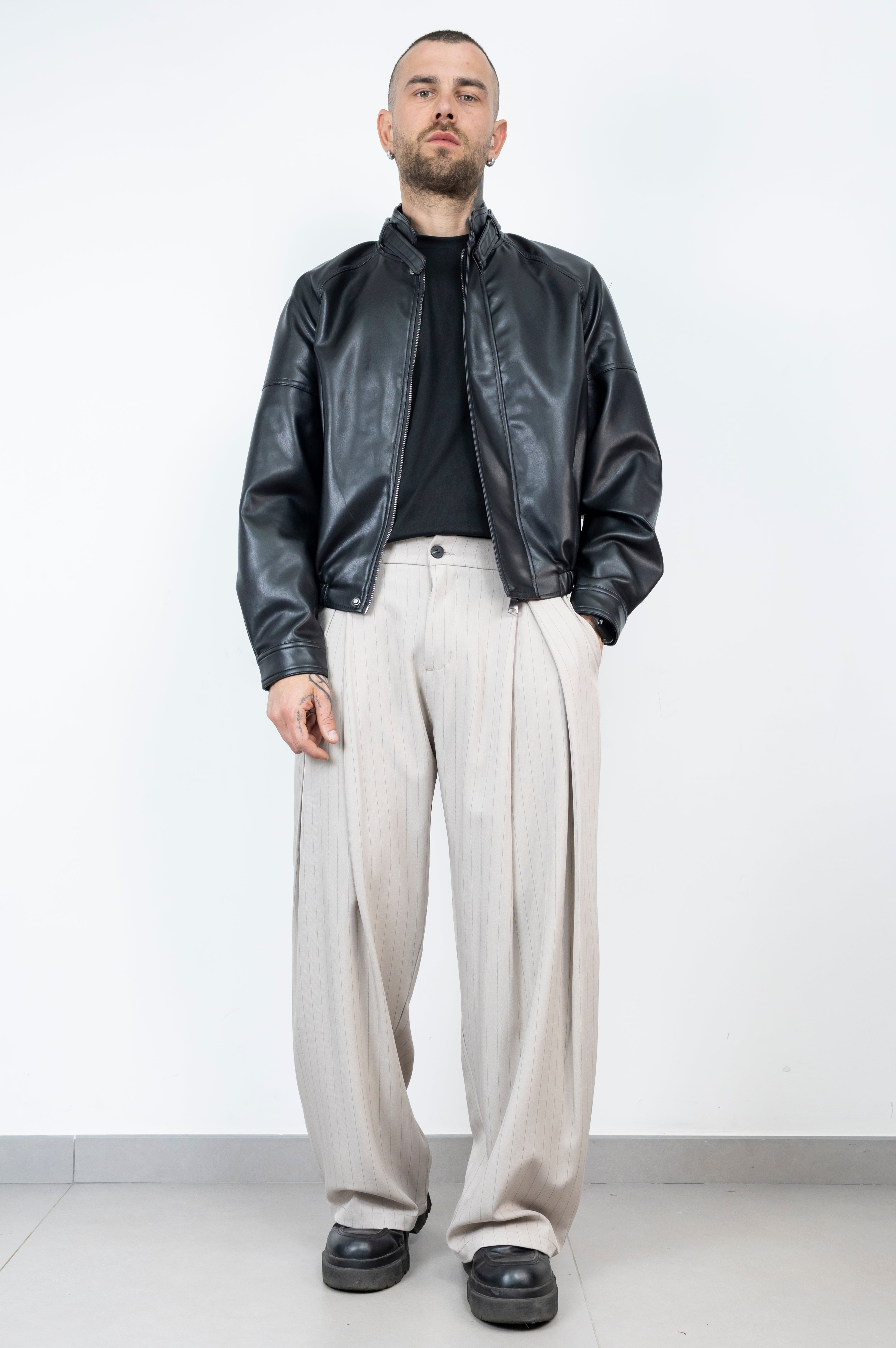 Pant elegant gessato new