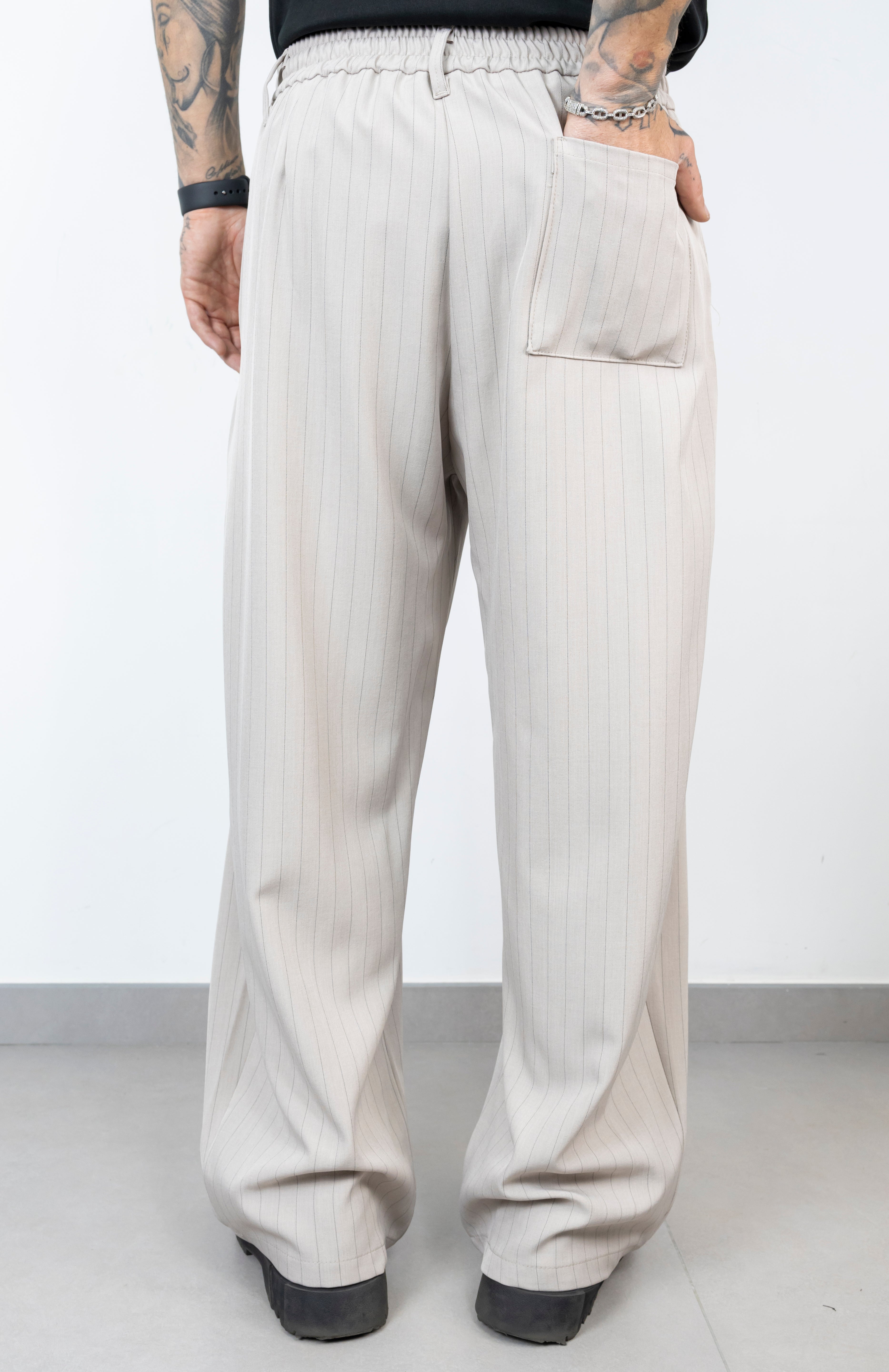 Pant elegant gessato new
