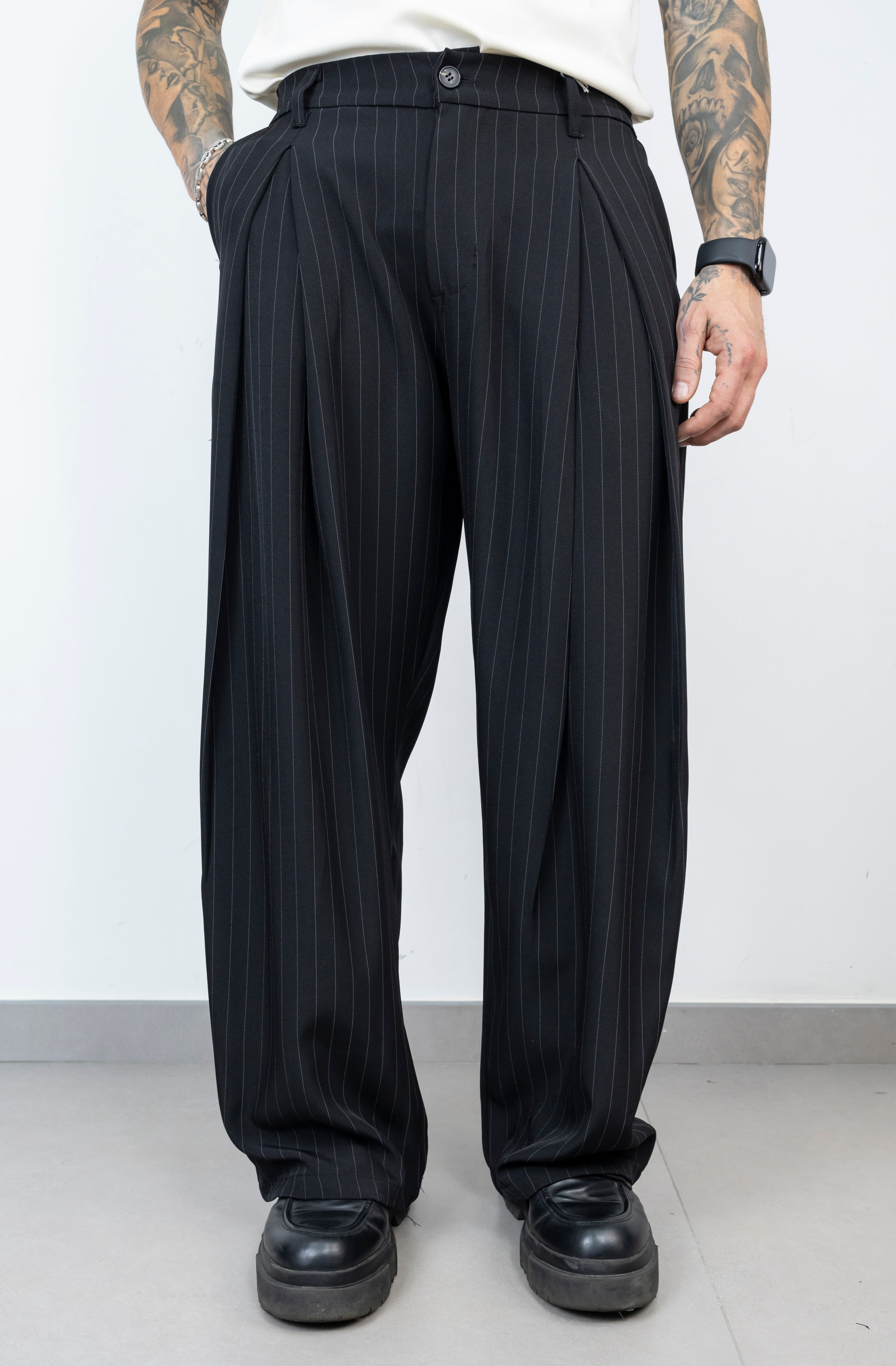 Pant elegant gessato new
