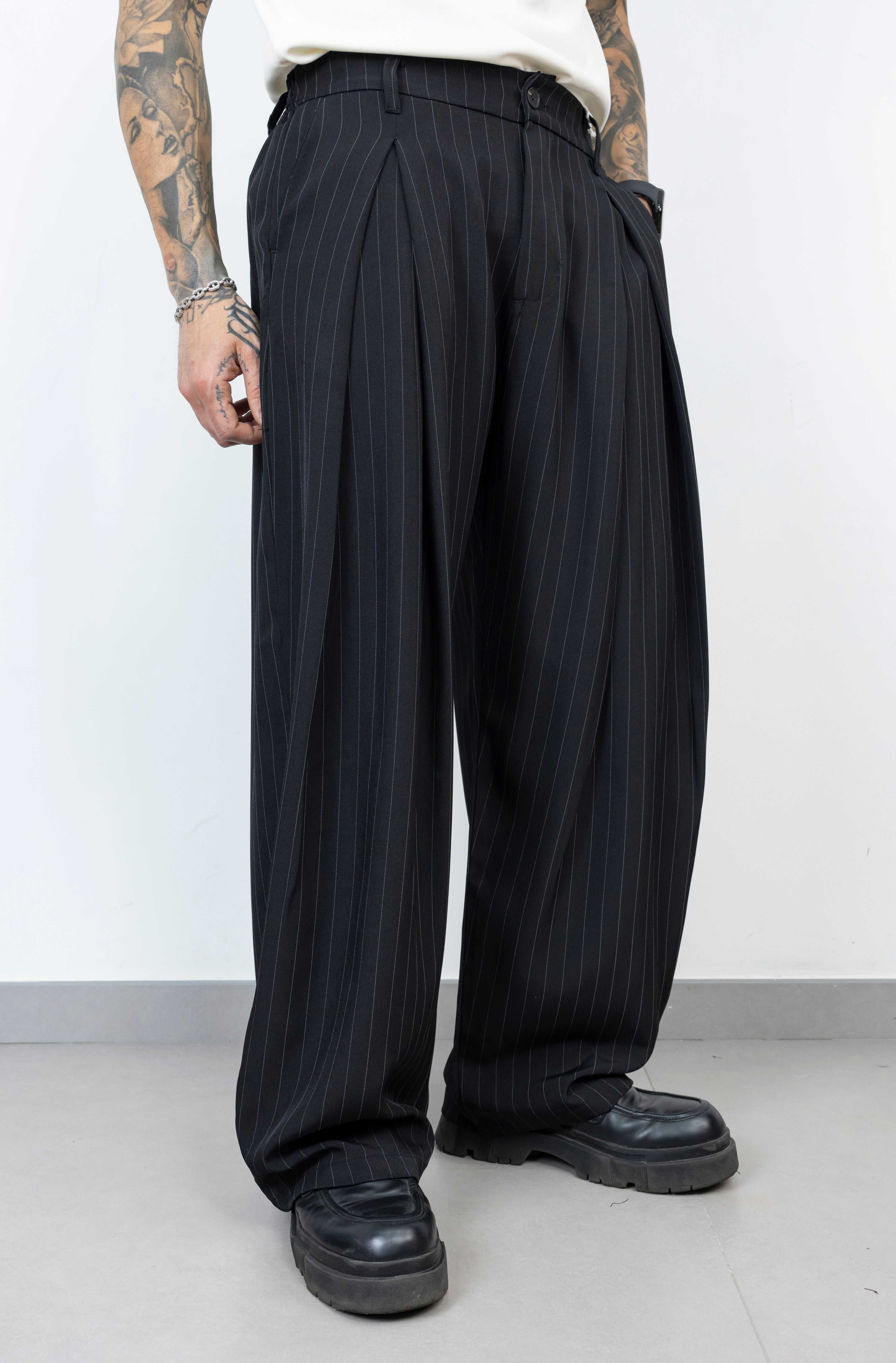 Pant elegant gessato new