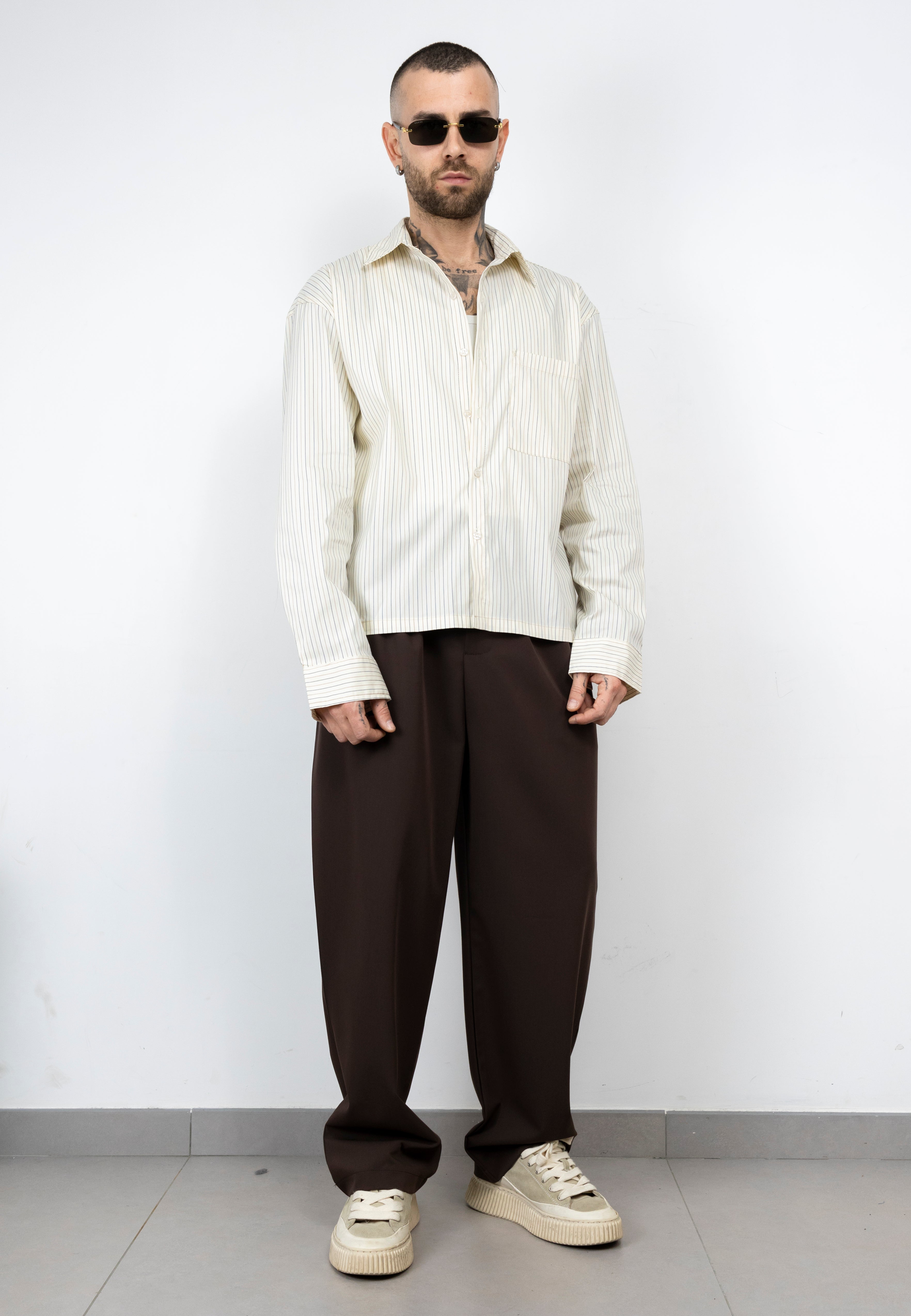 Camicia righe bicolor ML