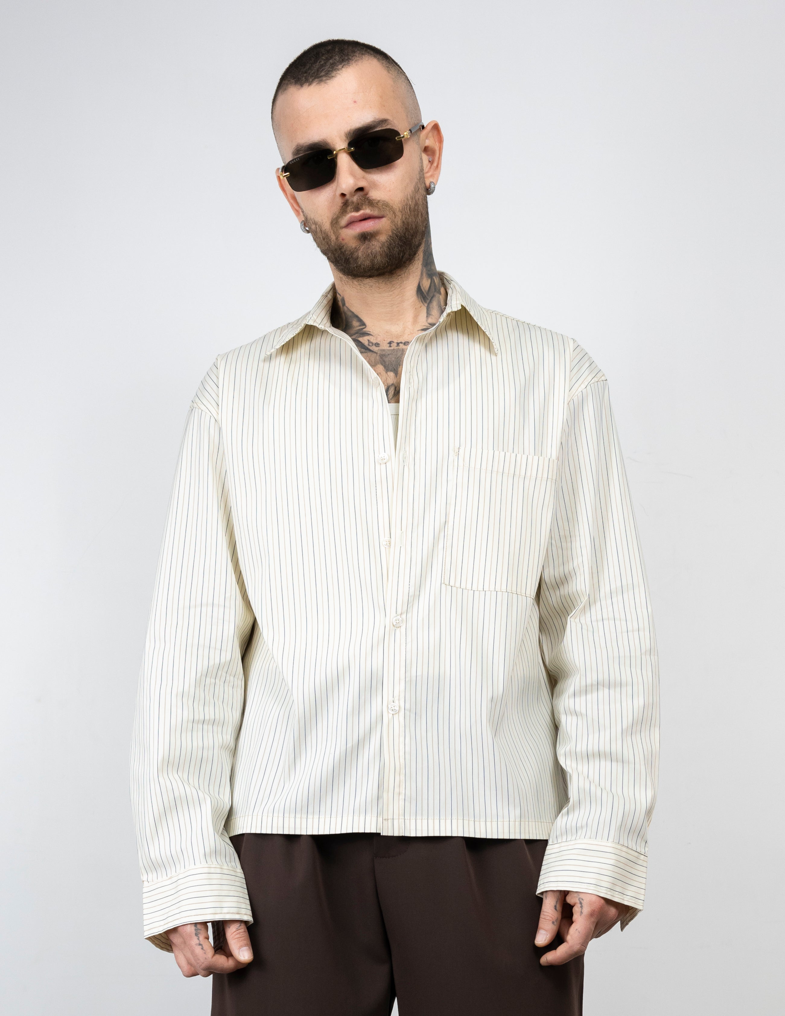 Camicia righe bicolor ML