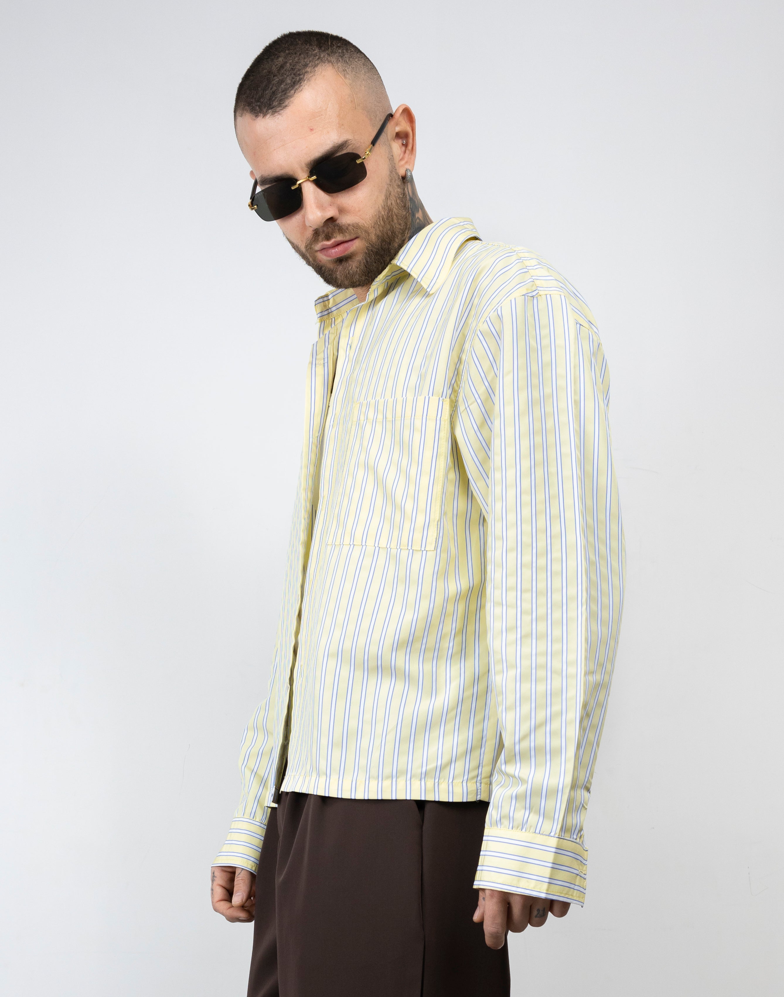 Camicia righe bicolor ML